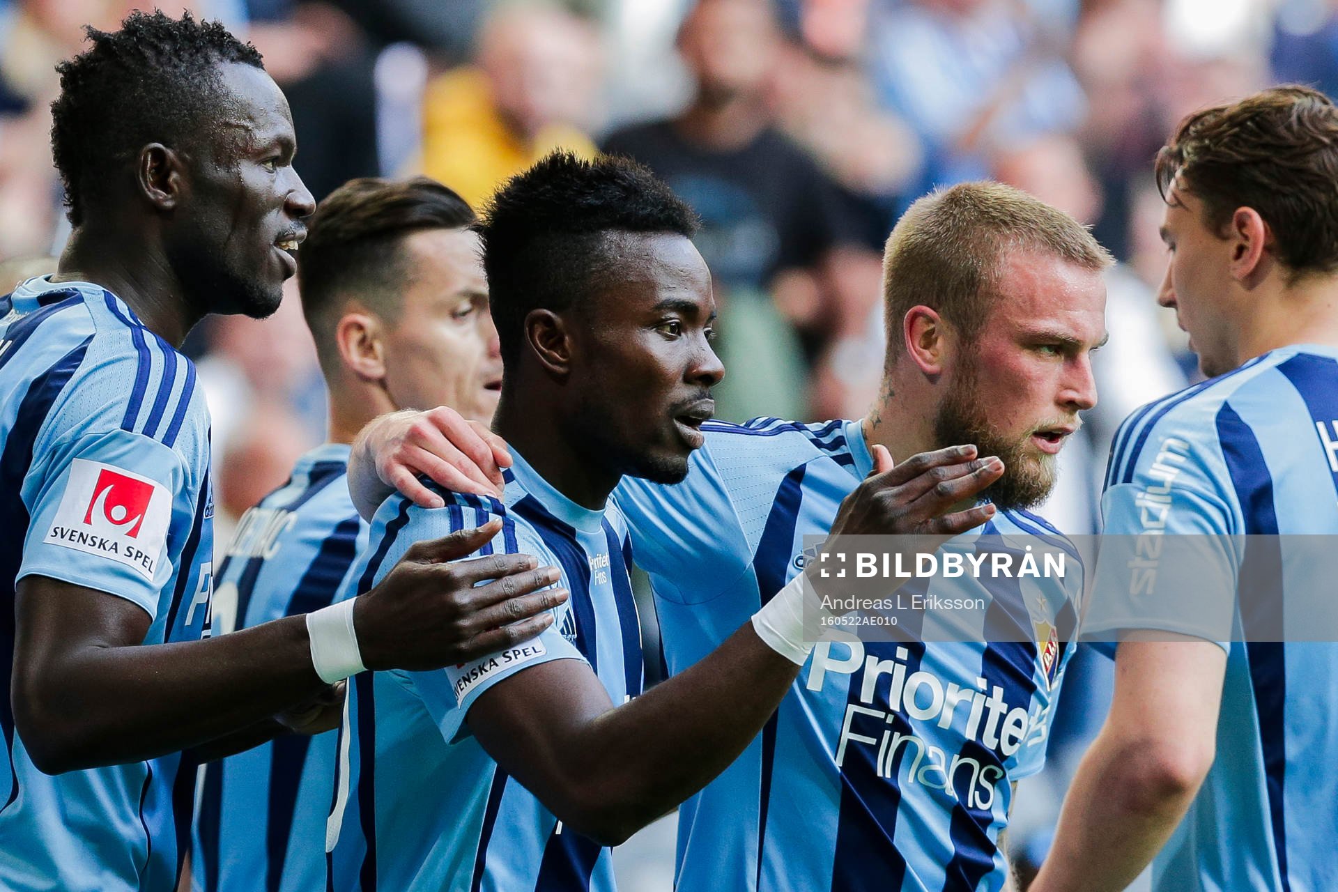 Djurgårdens Omar Colley , Sam Johnson, Marcus Hansson  och