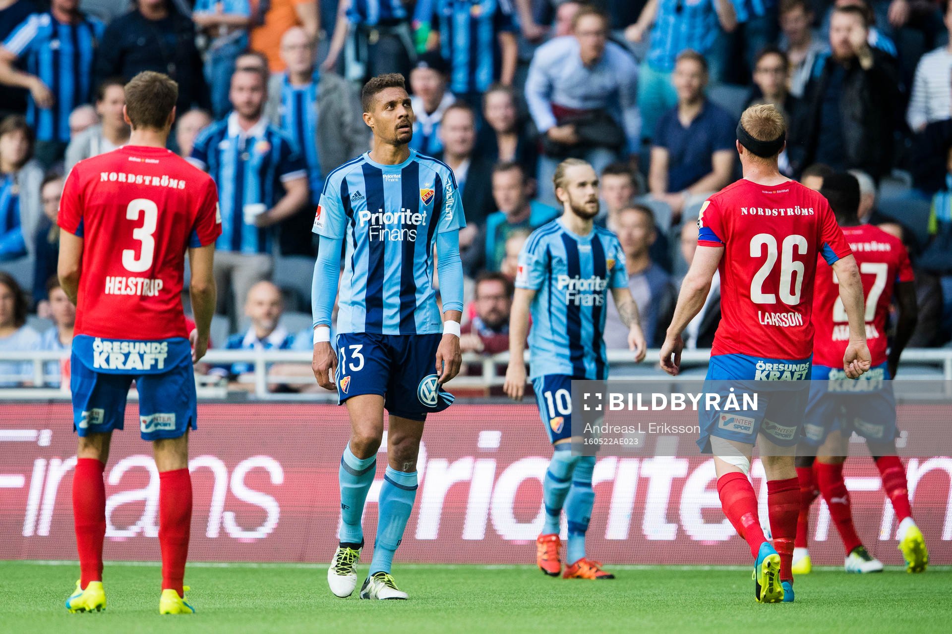 Djurgårdens Mathias Ranegie och Daniel Berntsen