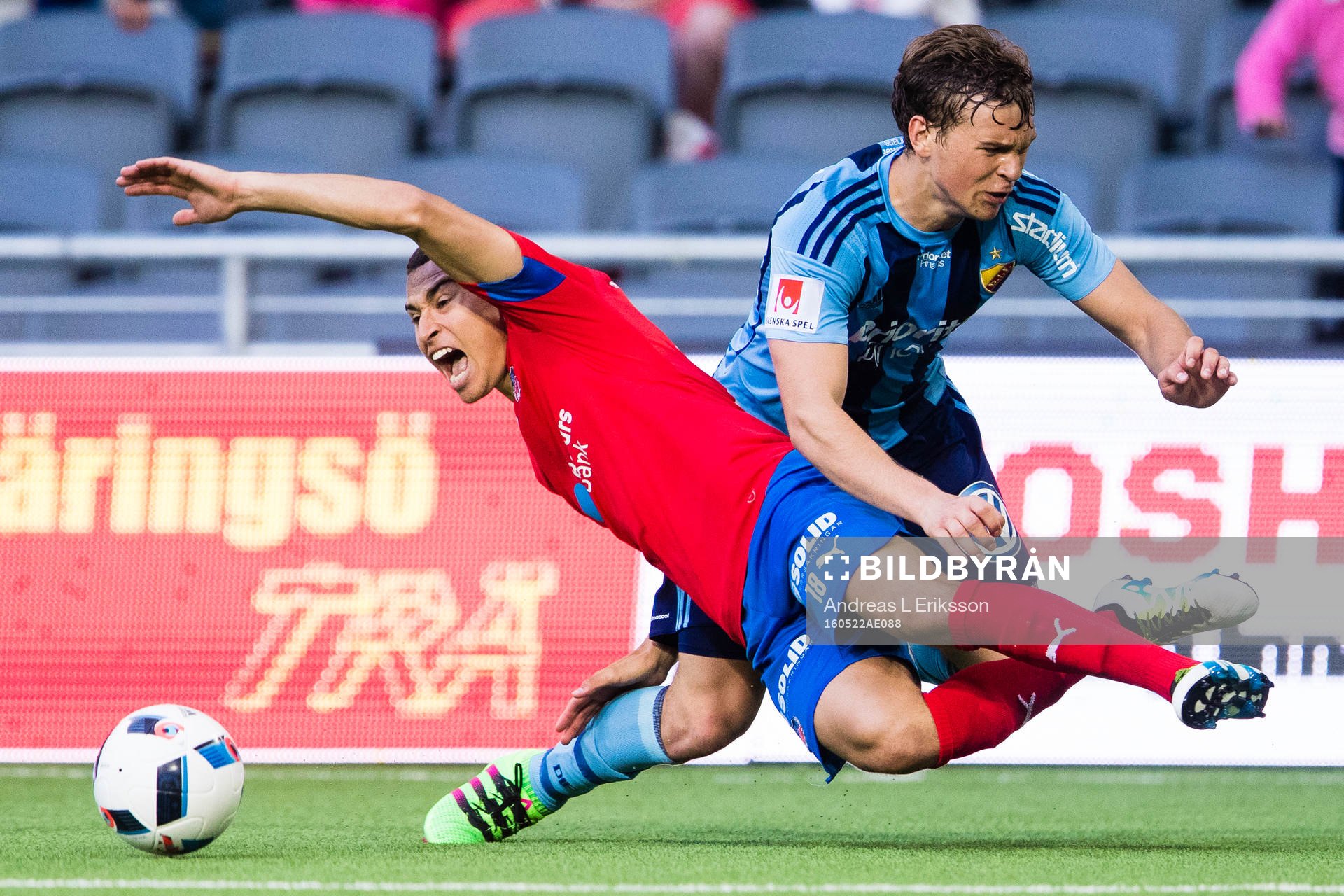 Helsingborgs Jordan Larsson och Djurgårdens Jesper