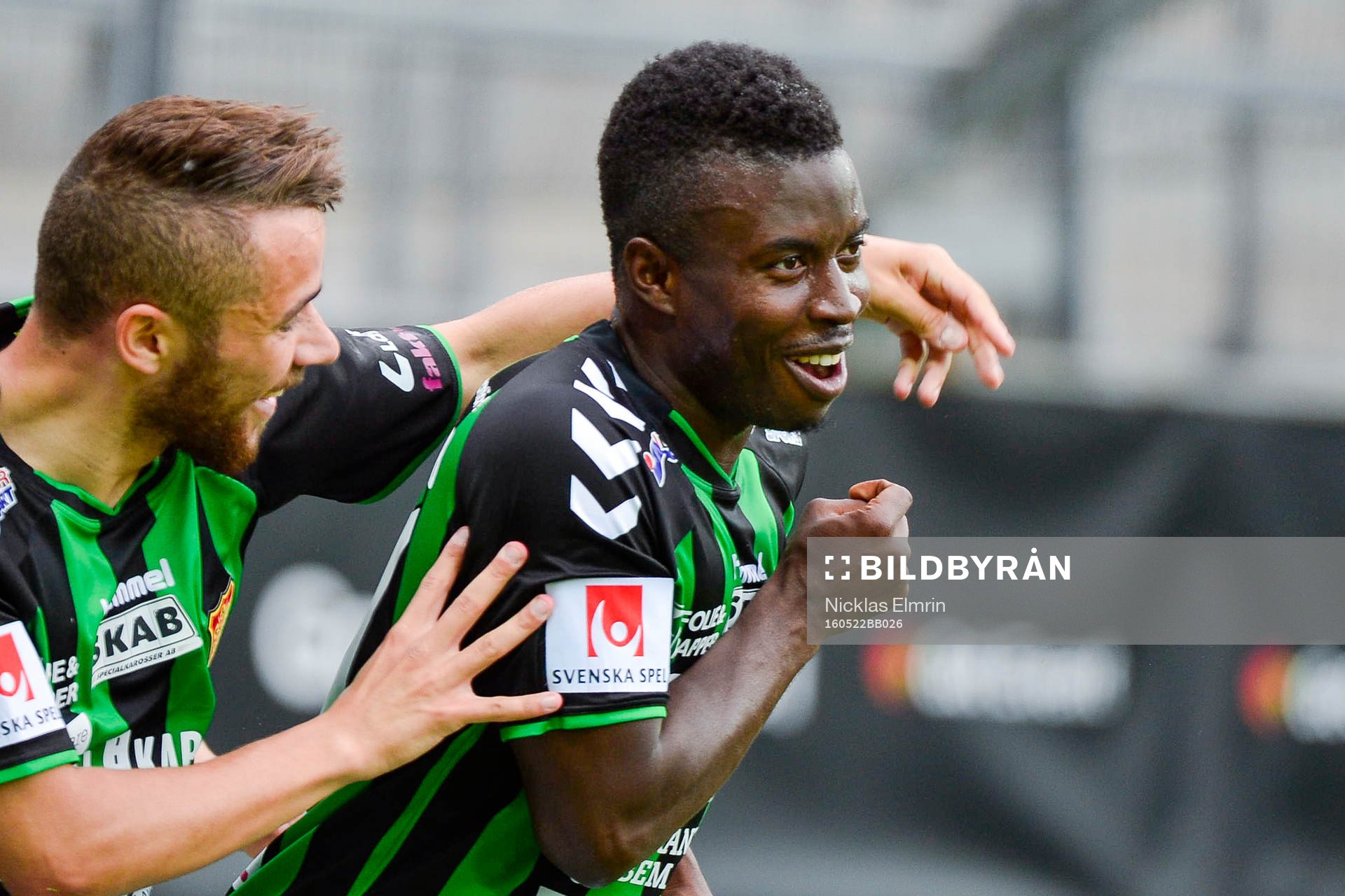 GAIS Kieron Cadogan jublar