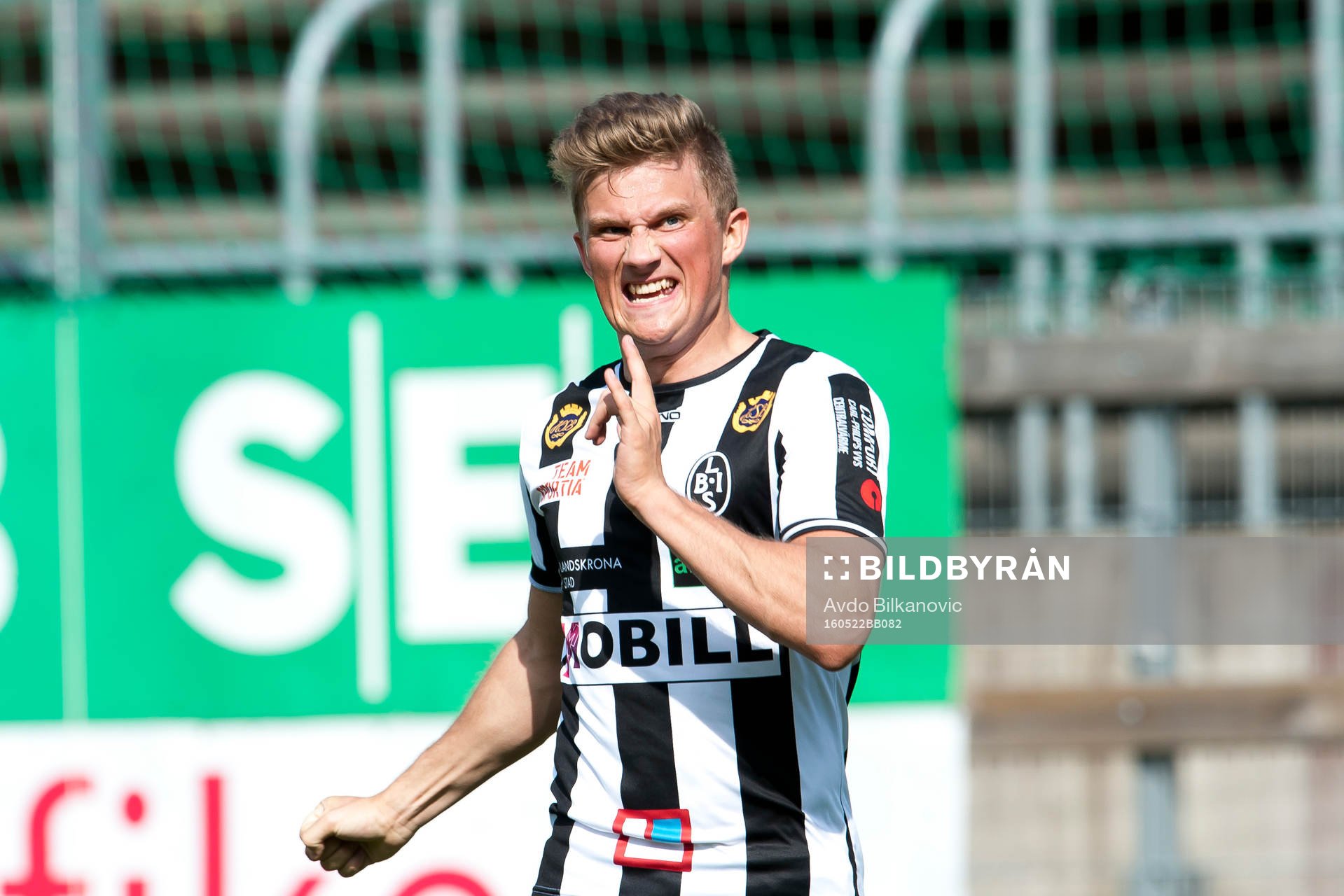 Landskronas Erik Pärsson jublar