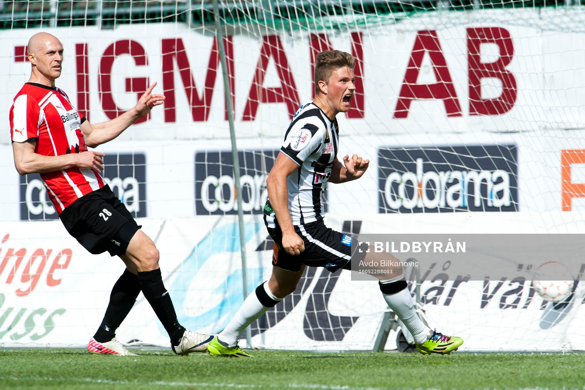 Landskronas Erik Pärsson jublar