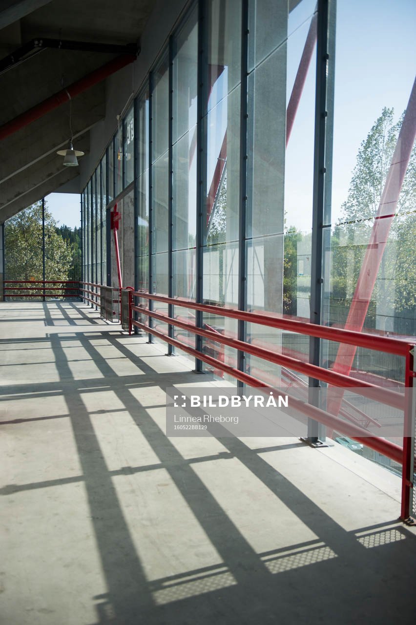 Passage inne på Södertälje Fotbollsarena