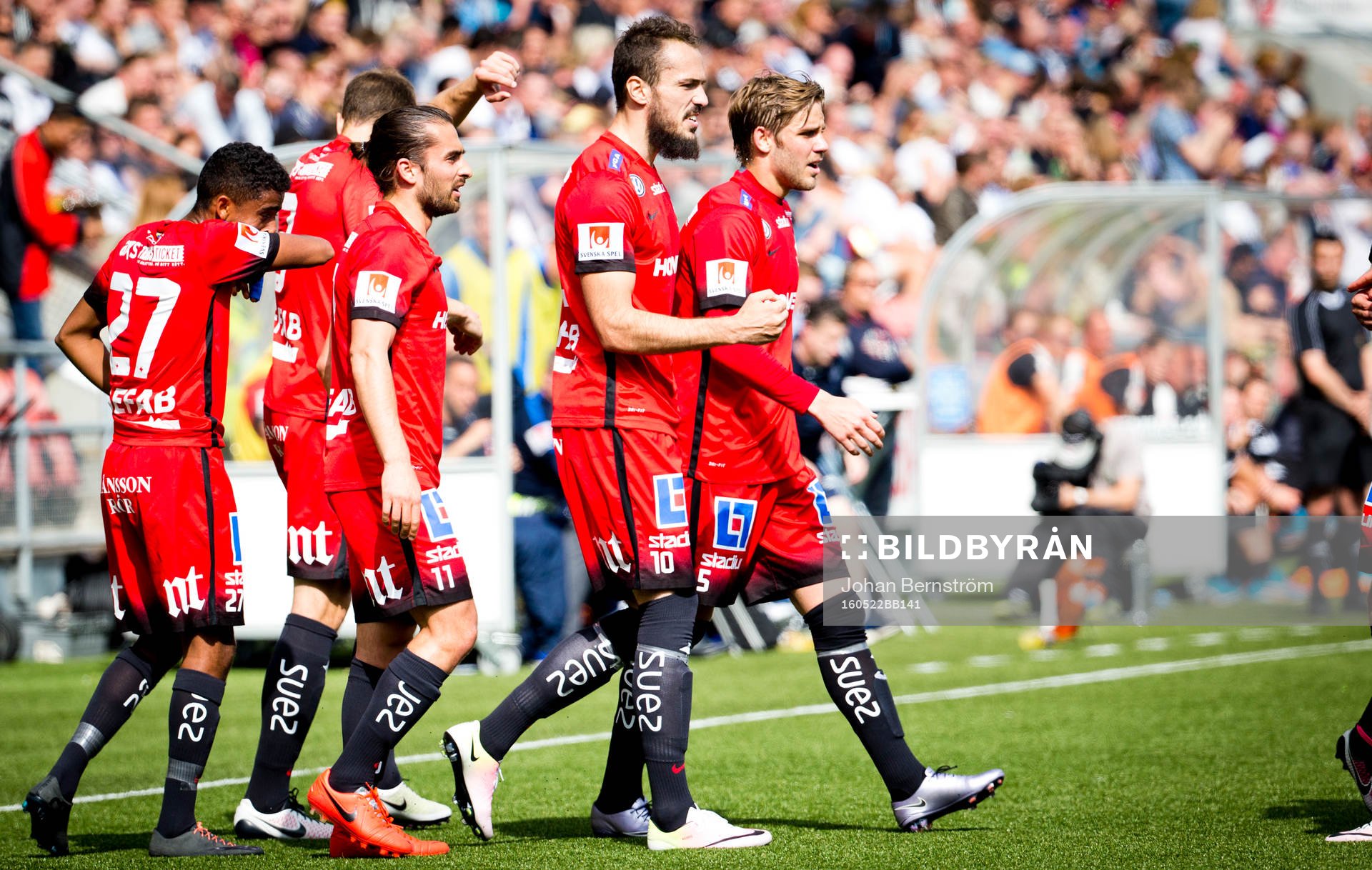 Norrköpings Emir Kujovic gör 2-1 och jublar