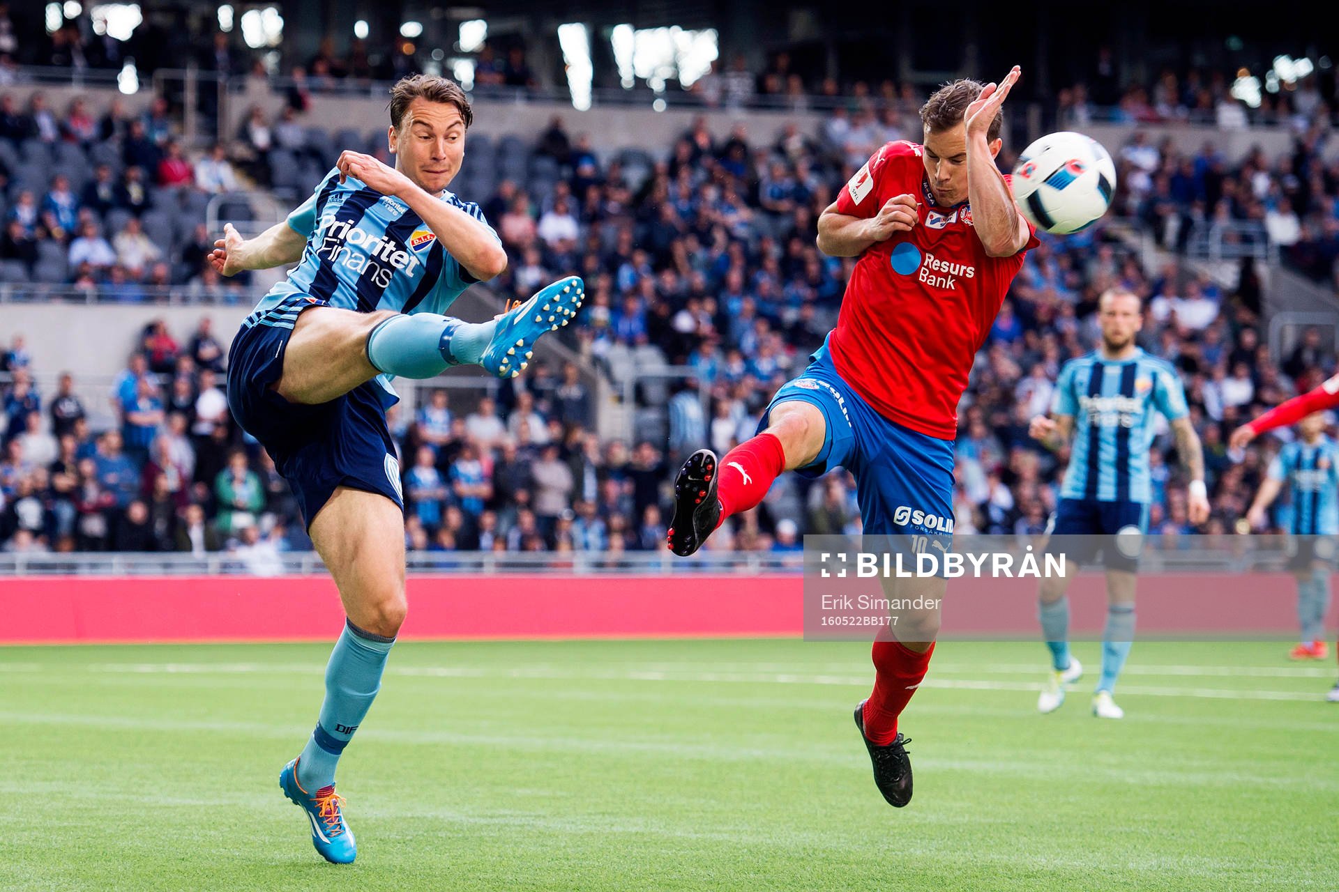 Djurgårdens Stefan Karlsson och Helsingborgs Anton Wede
