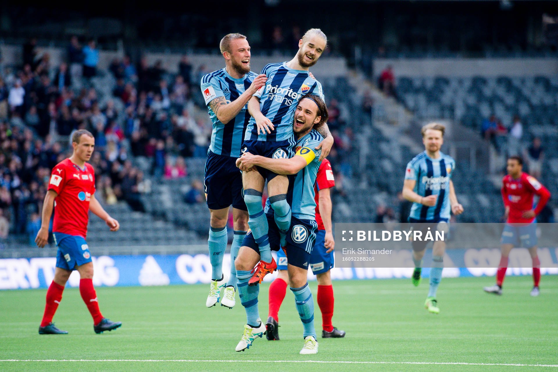 Djurgårdens Alexander Faltsetas , Daniel Berntsen och