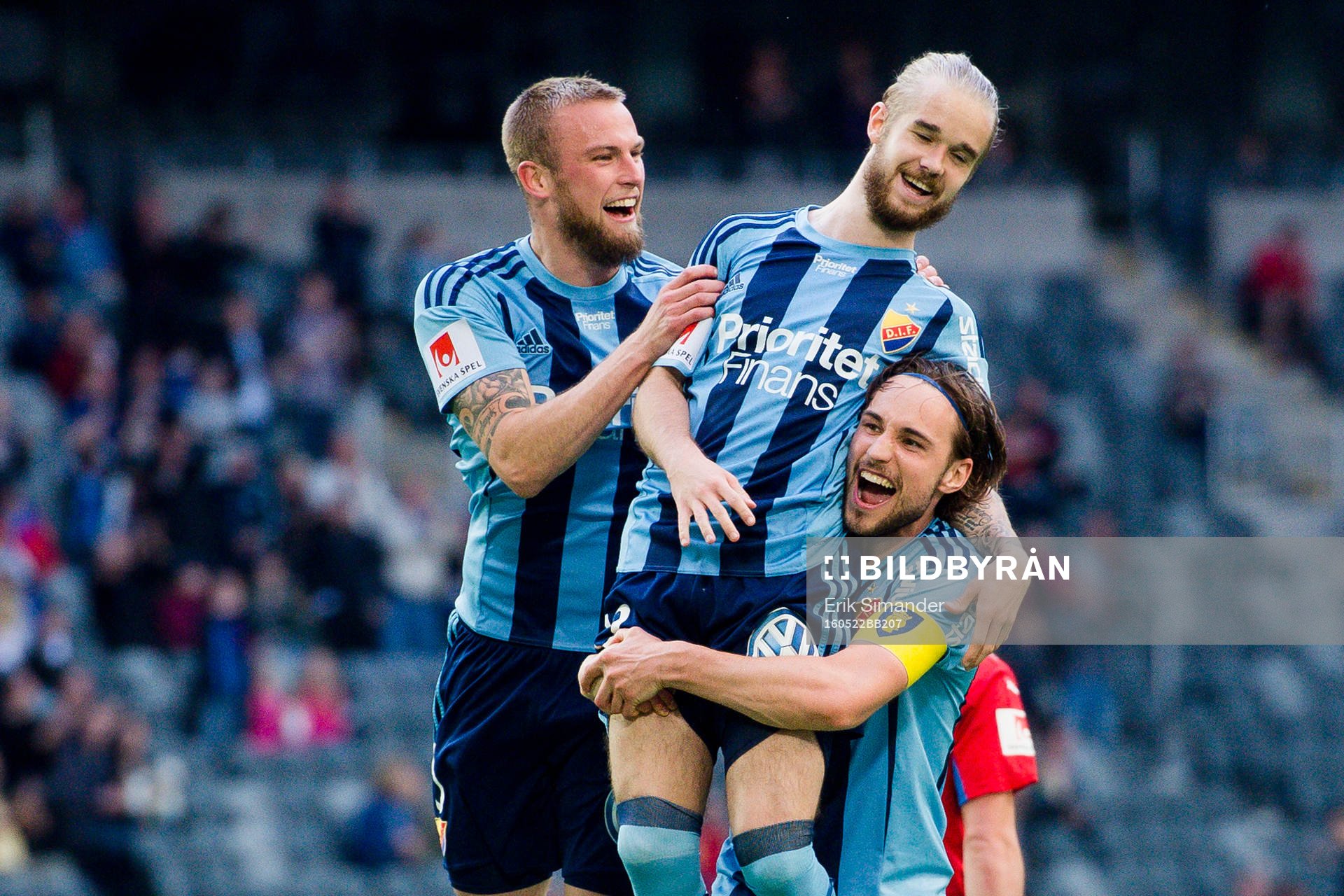 Djurgårdens Alexander Faltsetas , Daniel Berntsen och