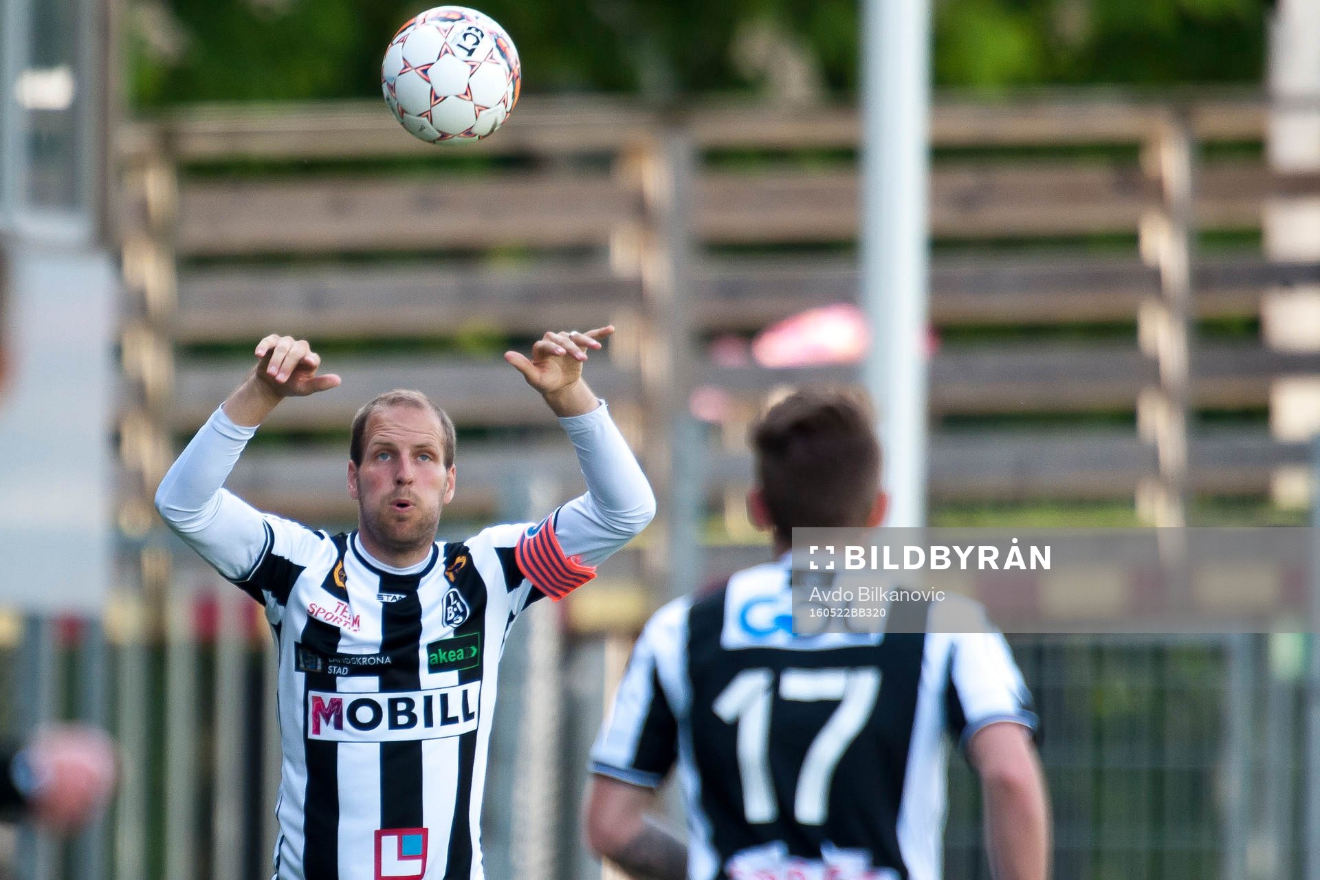 Landskronas Mikael Dahlgren gör inkast