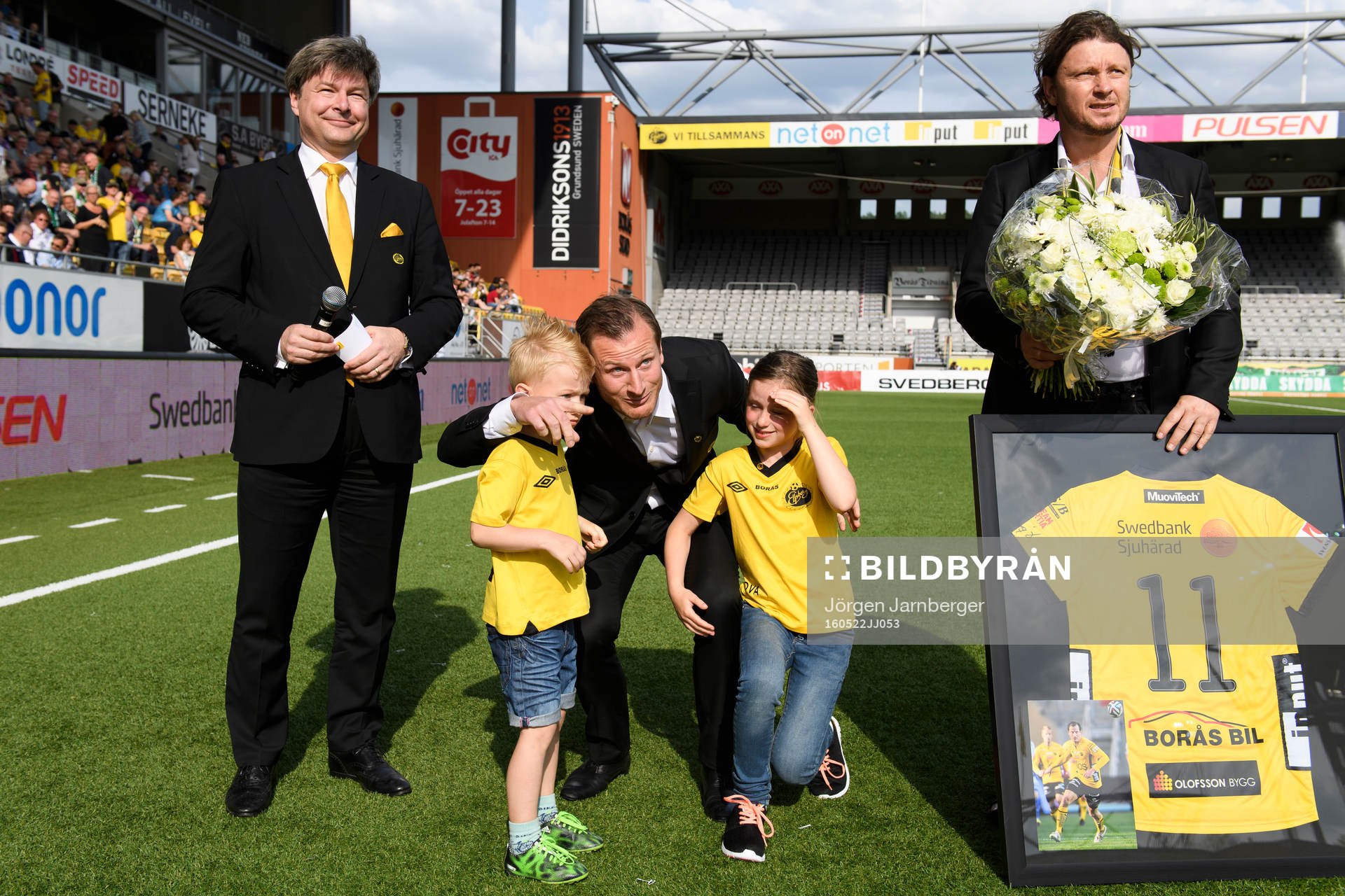 Elfsborgs Daniel Mobaeck avtackades innan fotbollsmatchen