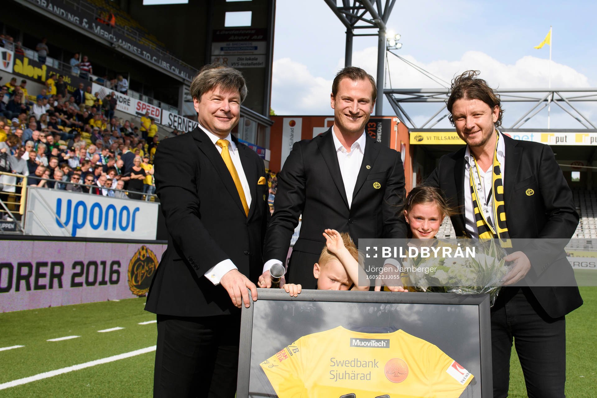 Elfsborgs Daniel Mobaeck avtackades innan fotbollsmatchen