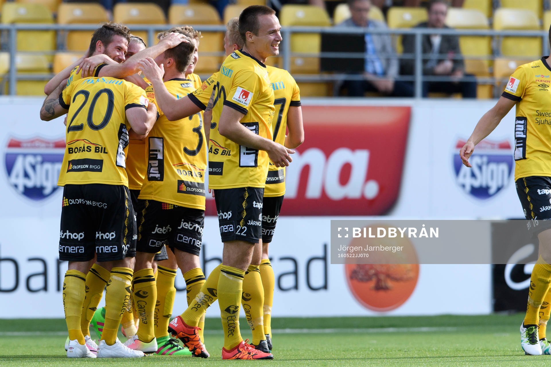 Elfsborgs Marcus Rohdén har gjort 1-0 och jublar