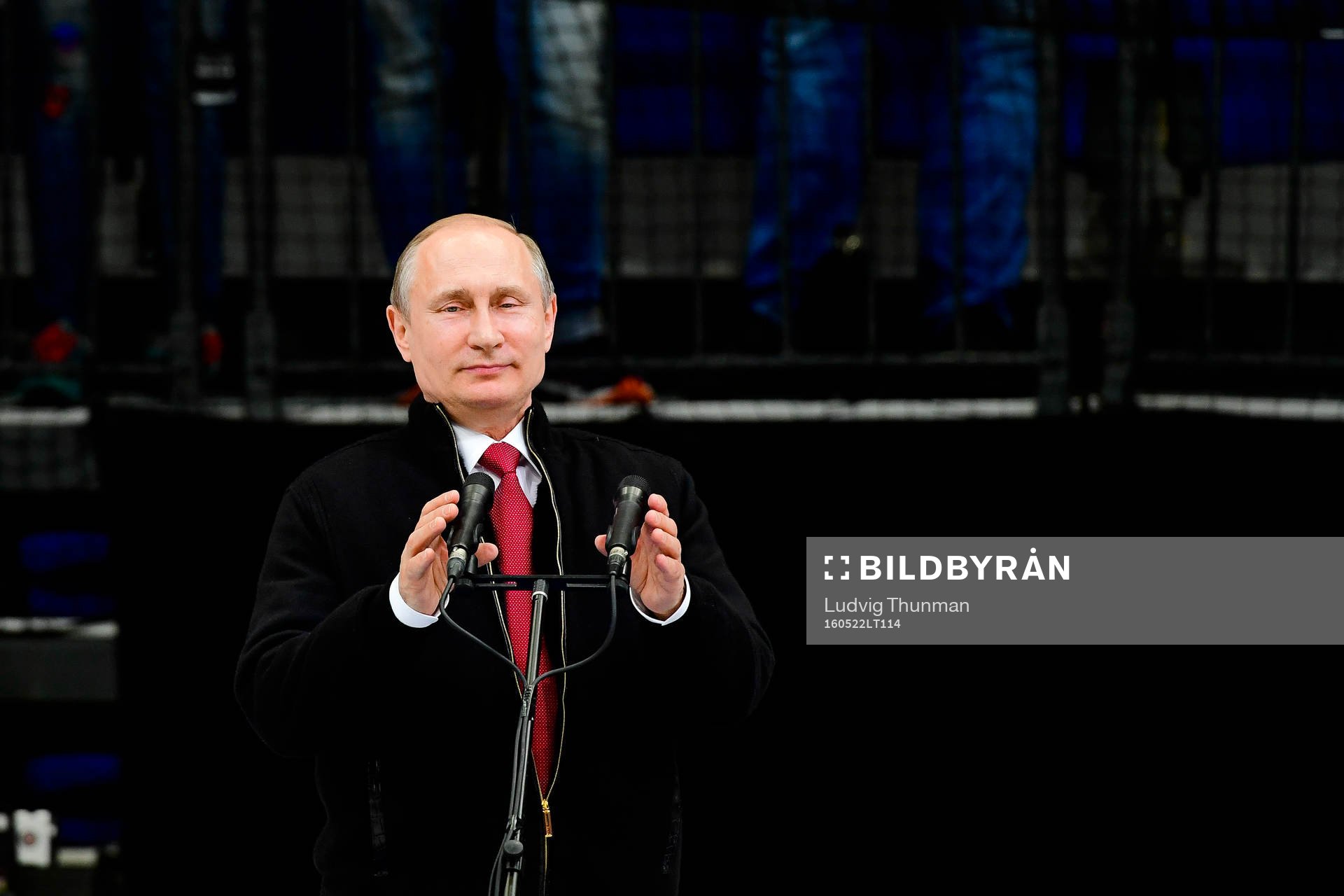 Rysslands President Vladimir Putin håller tal
