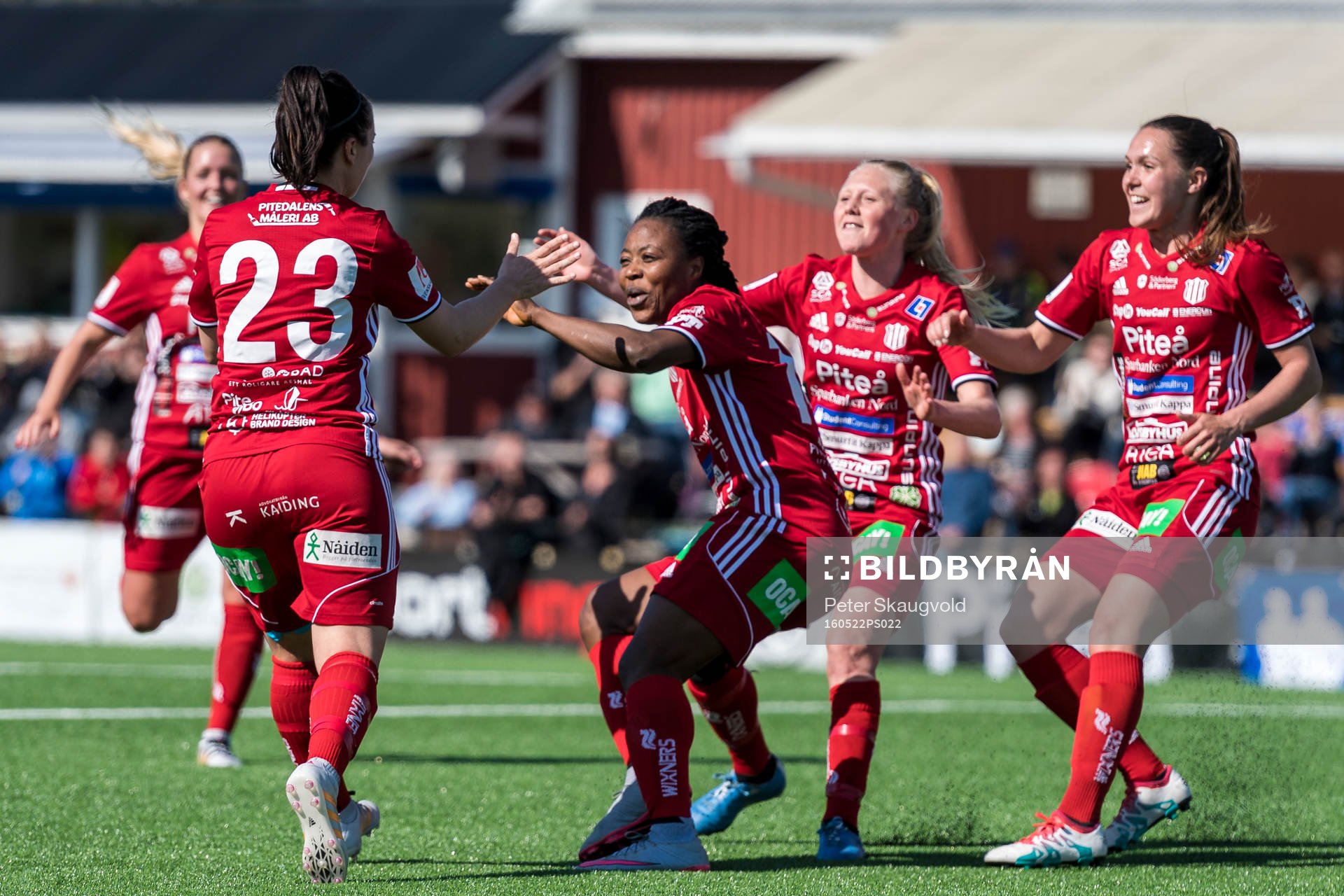 Piteåspelarna jublar