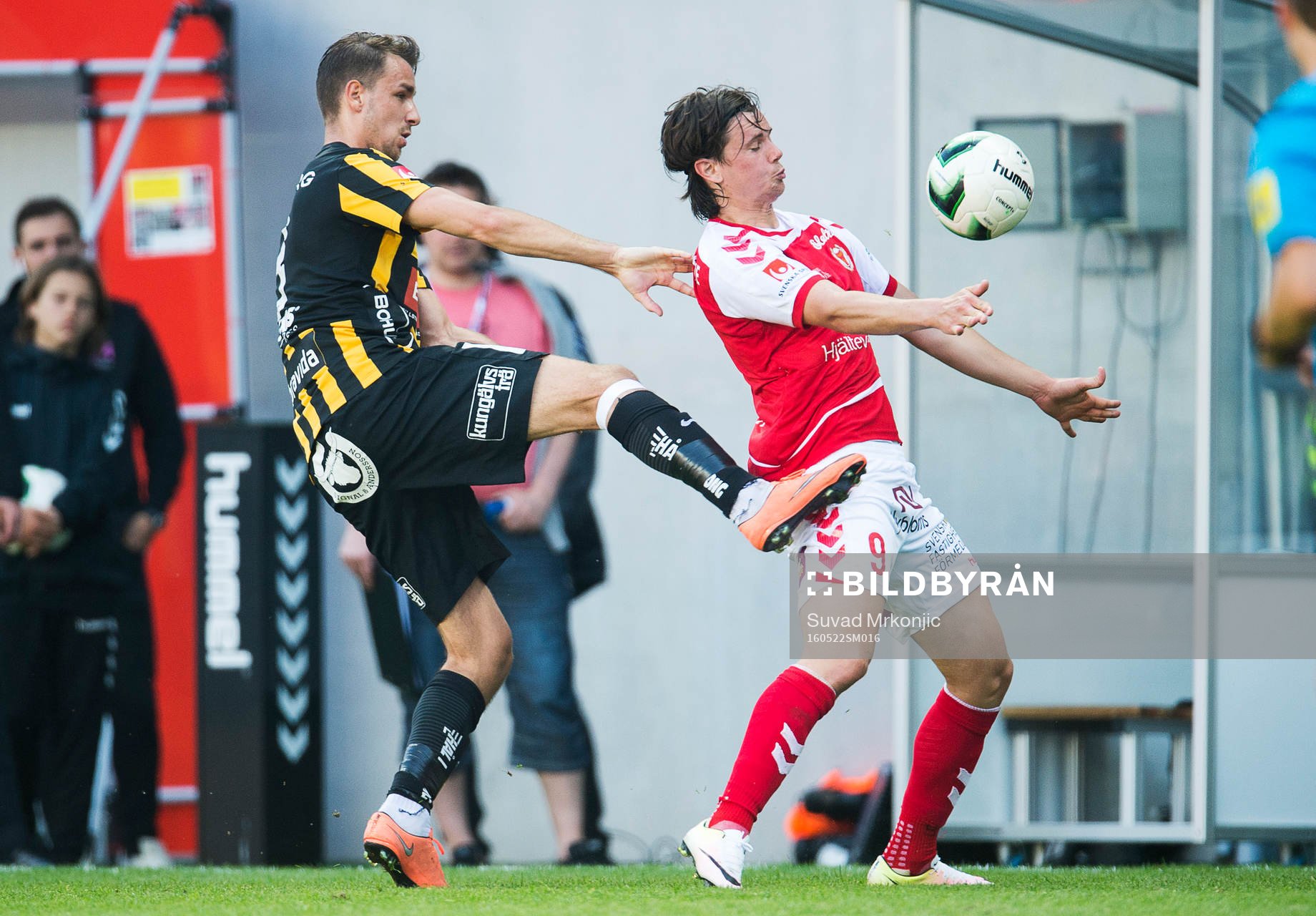 Häckens Jasmin Sudic och Kalmars Marcus Antonsson