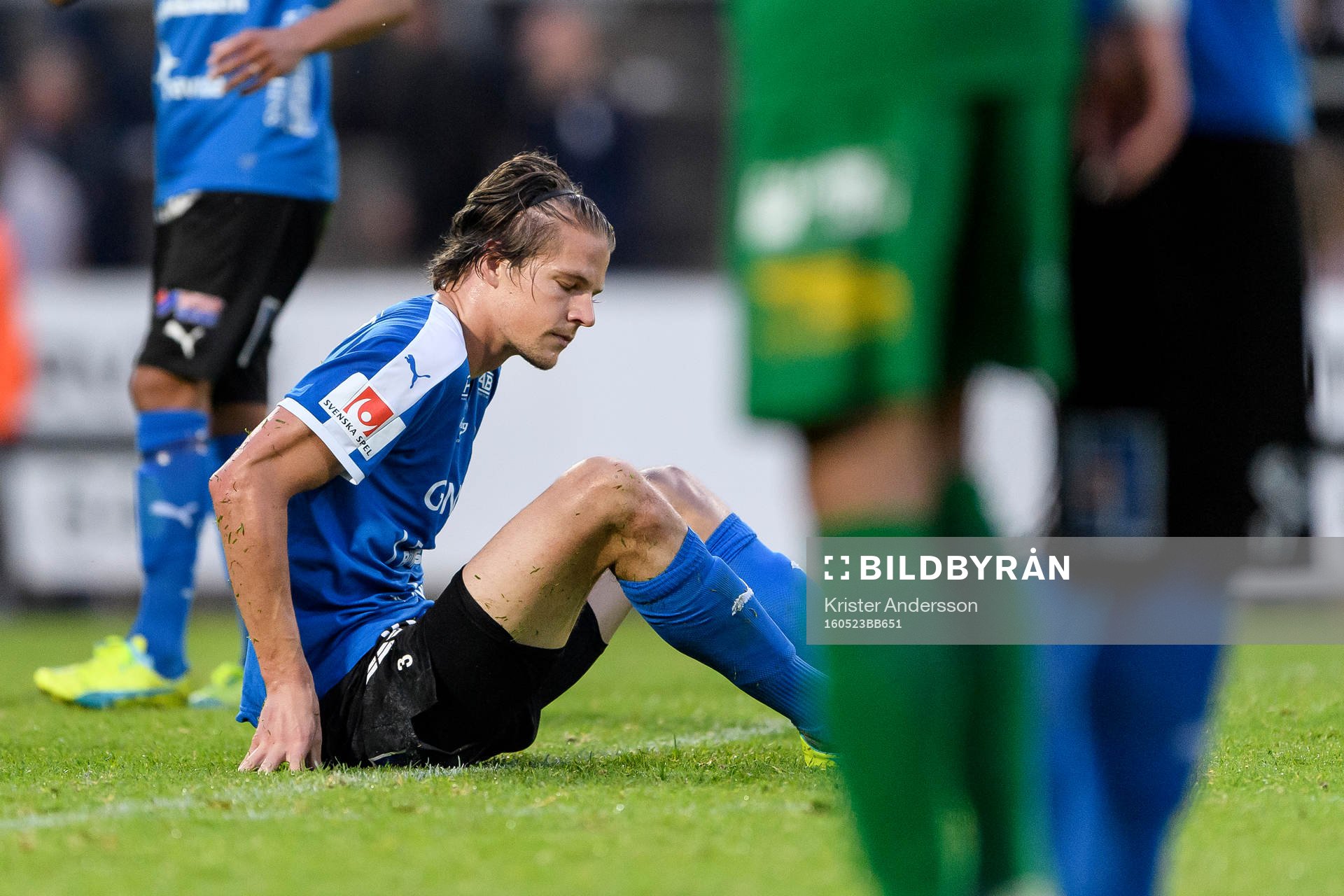 Halmstads Fredrik Liverstam deppar