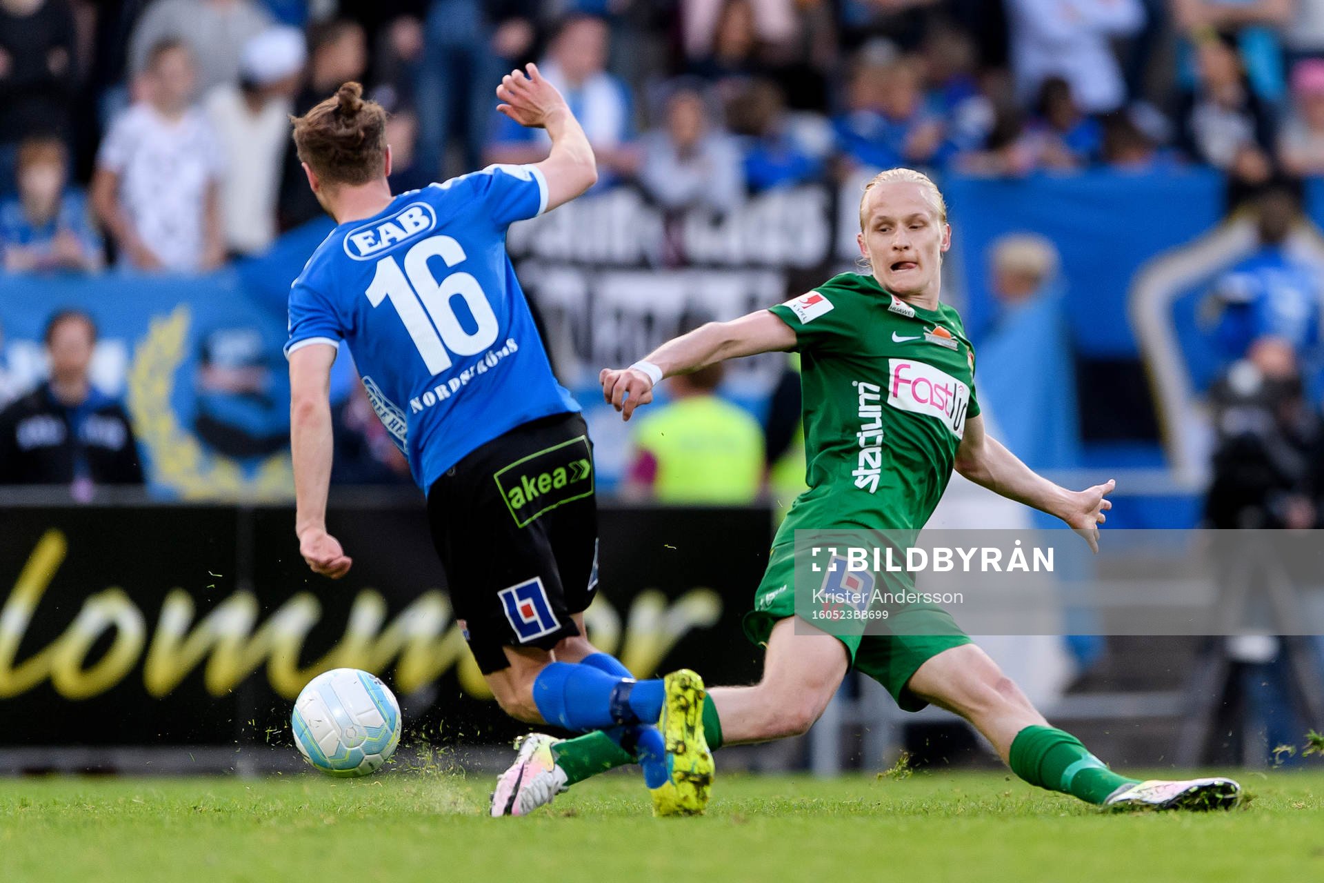 Halmstads Rebin Asaad och Dalkurds Henrik Löfkvist