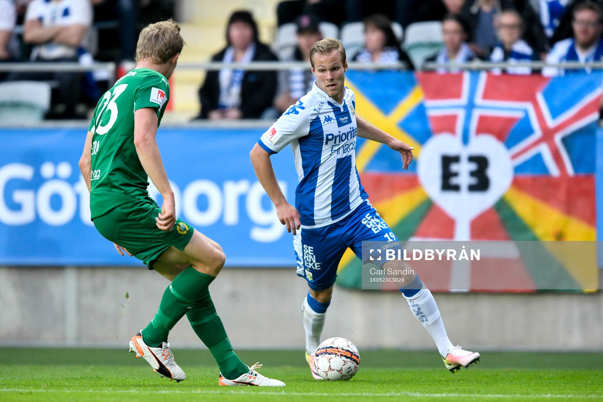 IFK Göteborgs Gustav Engvall och Hammarbys Lars Saetra