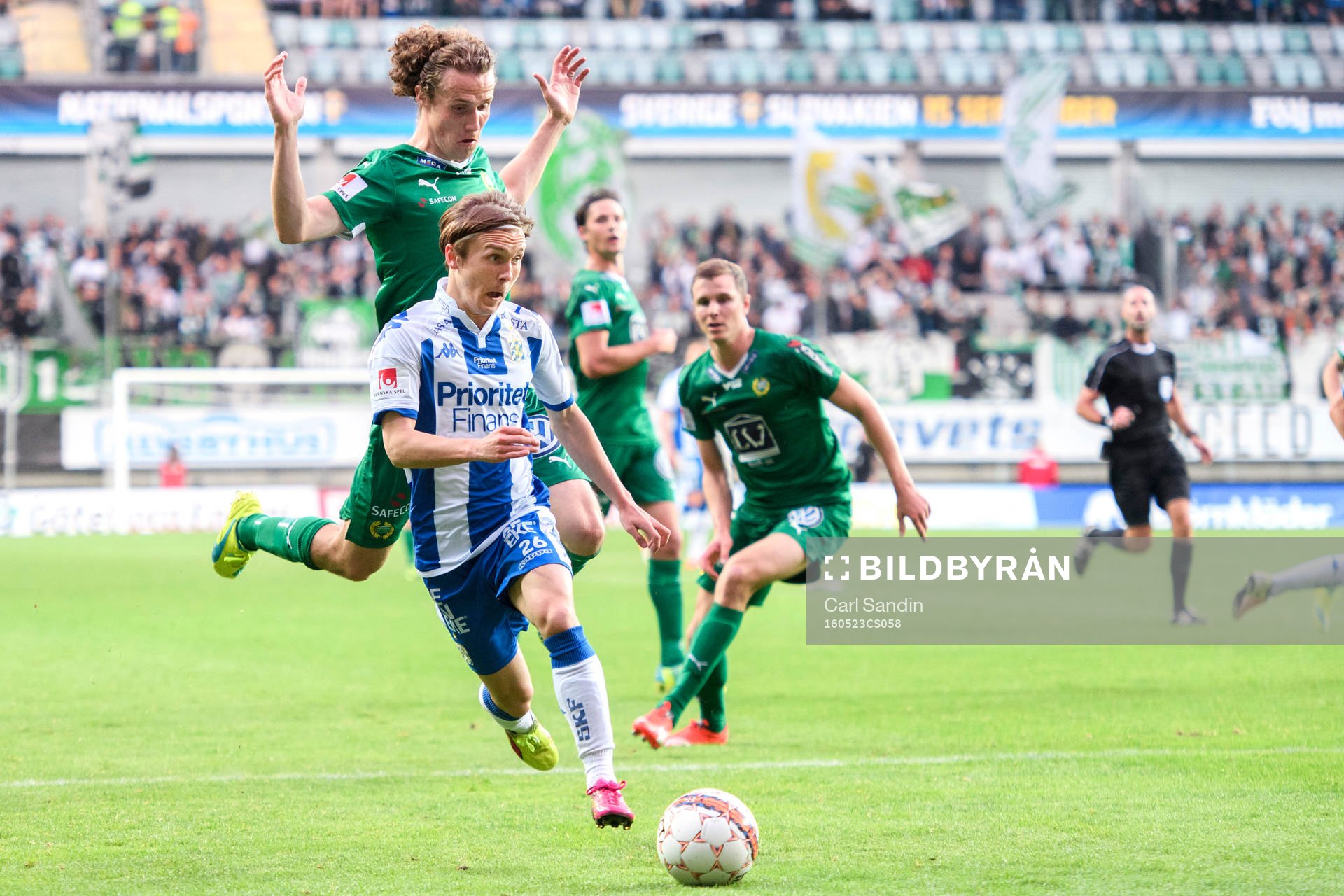 Hammarbys Fredrik Torsteinbö och IFK Göteborgs Patrik