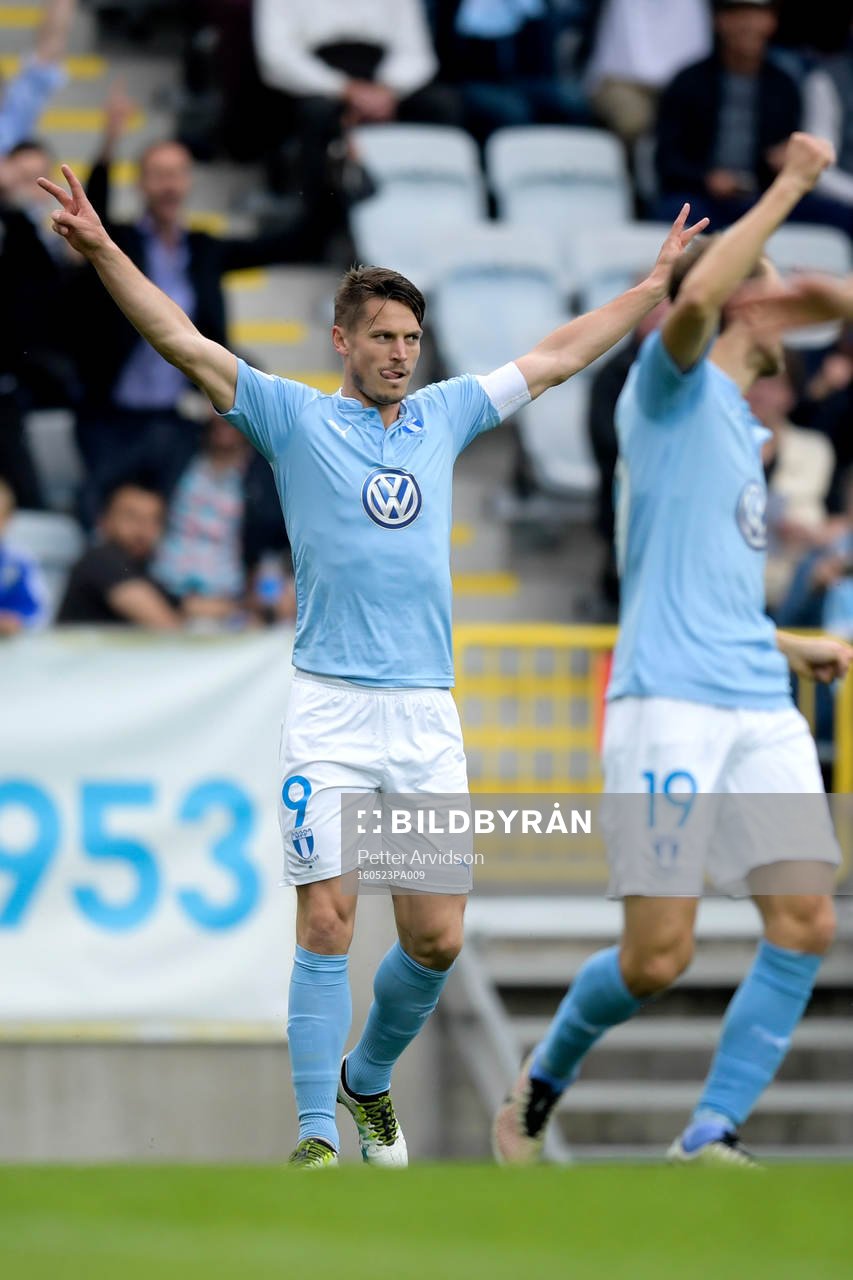 Malmö FFs Markus Rosenberg jublar