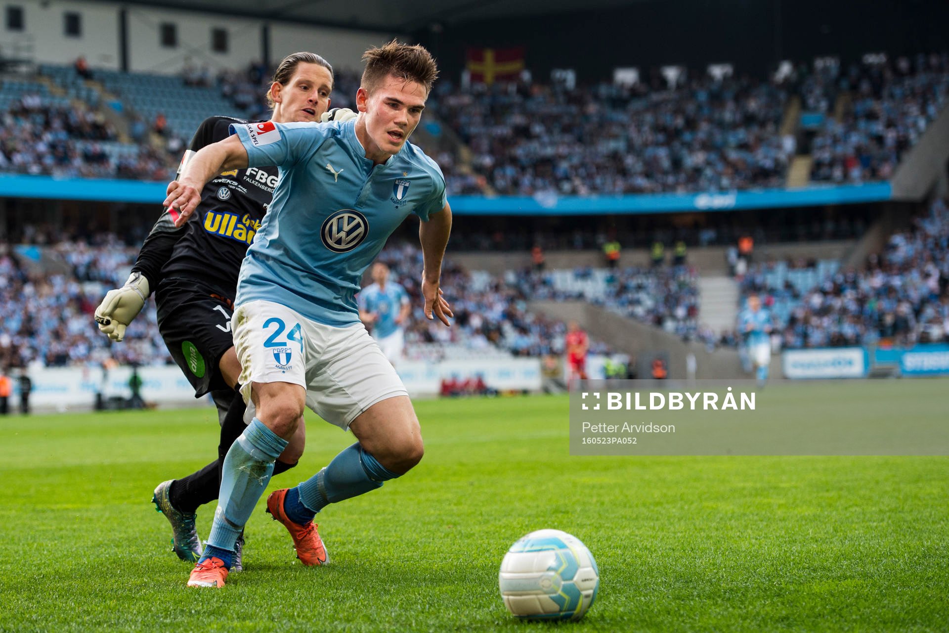 Falkenbergs målvakt Otto Martler och Malmö FFs Vidar Örn