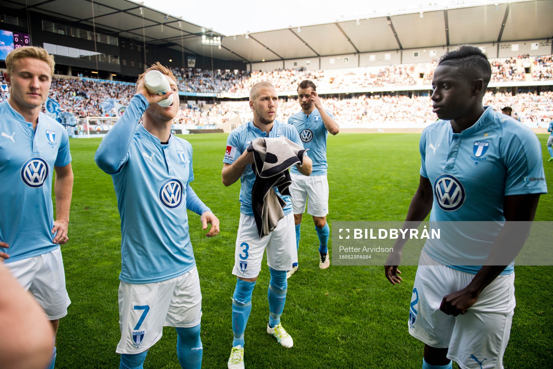 Malmö FFs Franz Brorsson, Anders Christiansen, Anton