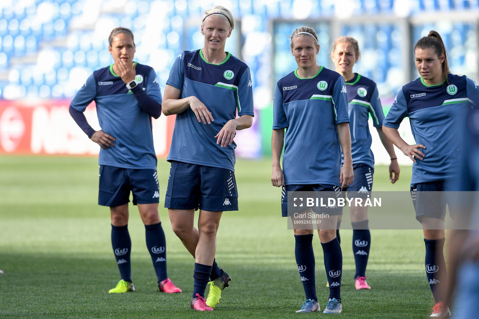 Wolfsburgs Nilla Fischer, Lara Dickenmann och Ramona
