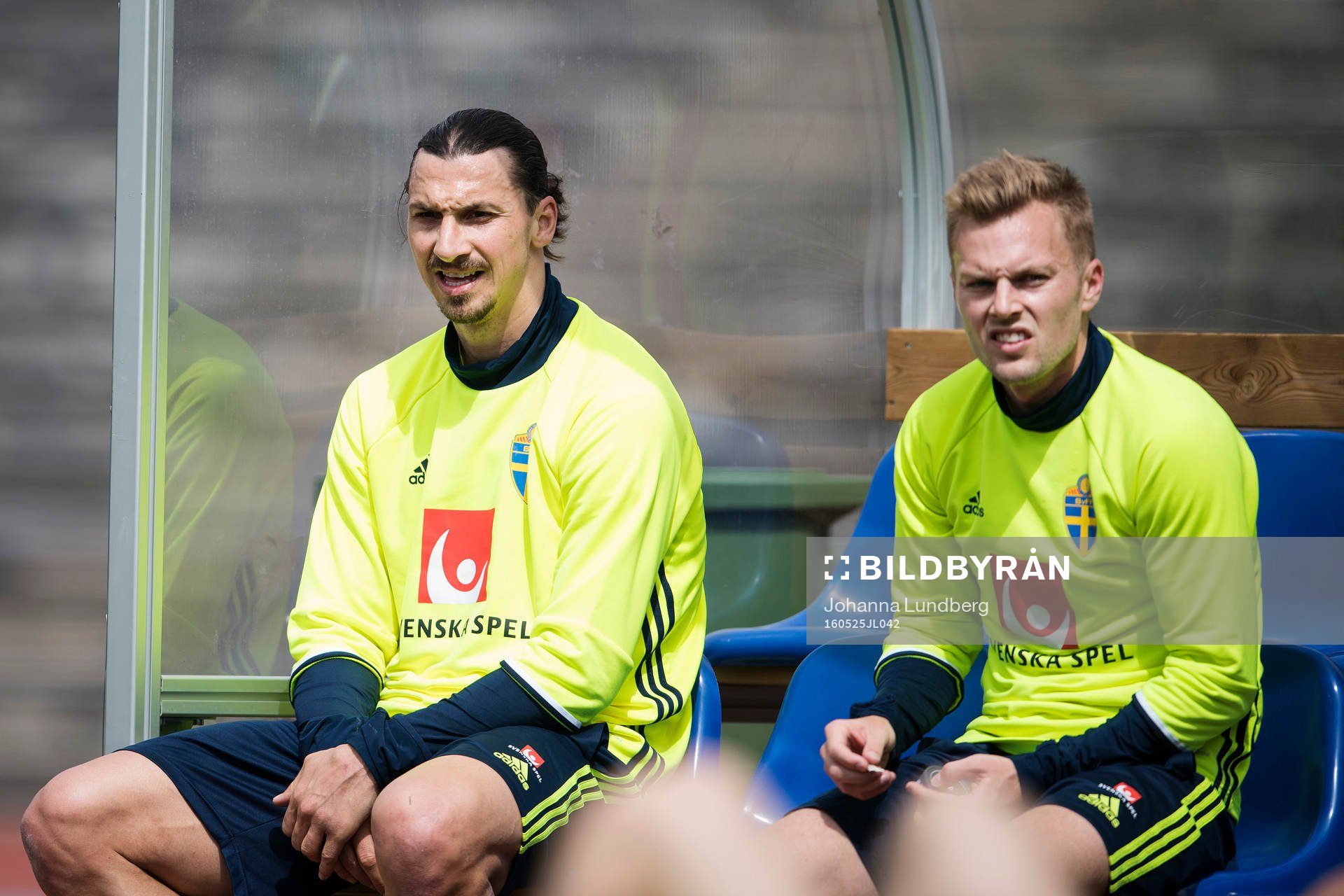 Zlatan Ibrahimovic och Sebastian Larsson