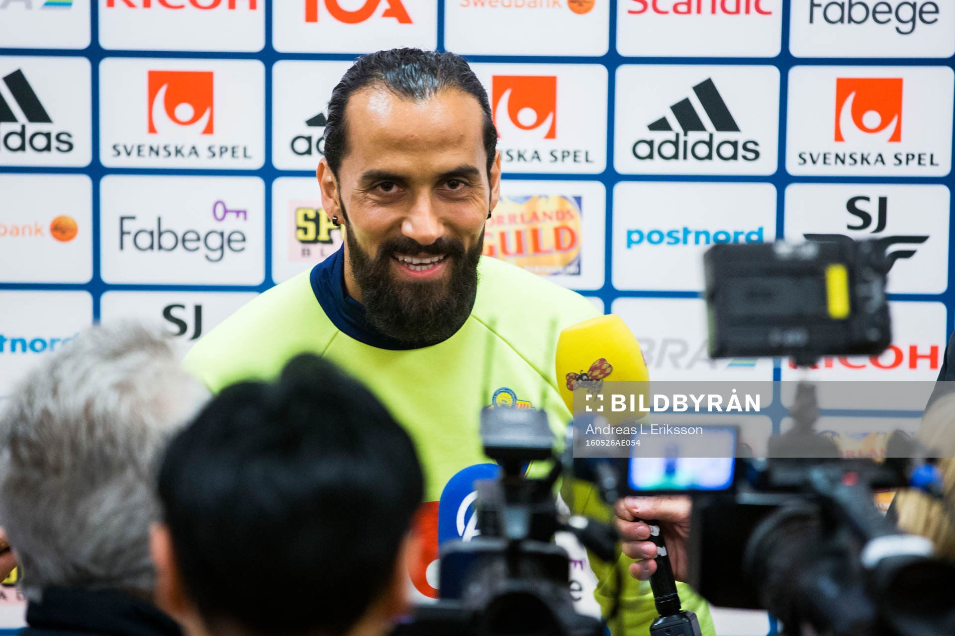 Erkan Zengin i mixed zone