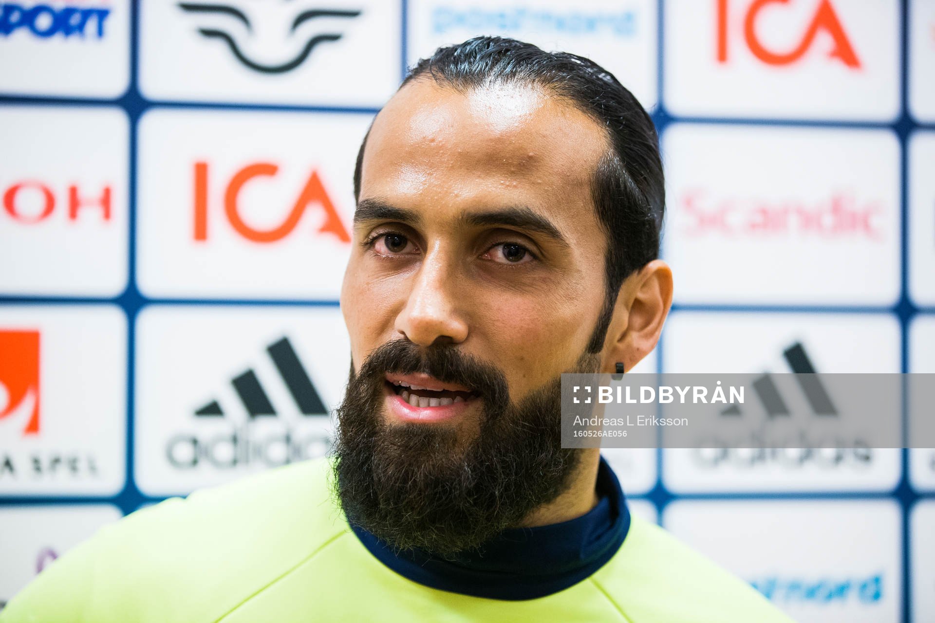 Erkan Zengin i mixed zone