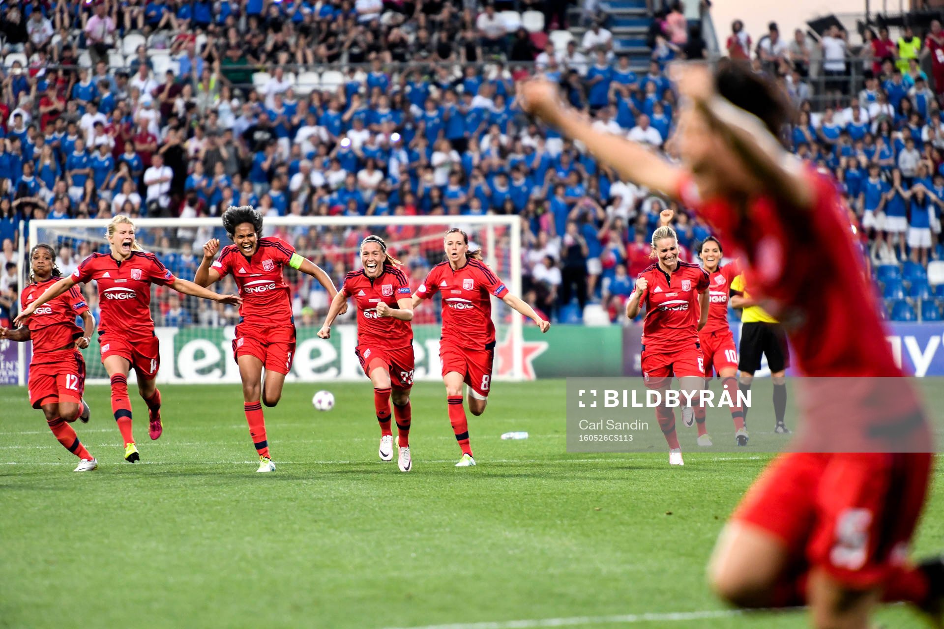 Lyons Élodie Thomis, Ada Hegerberg, Wendie Renard, Camille