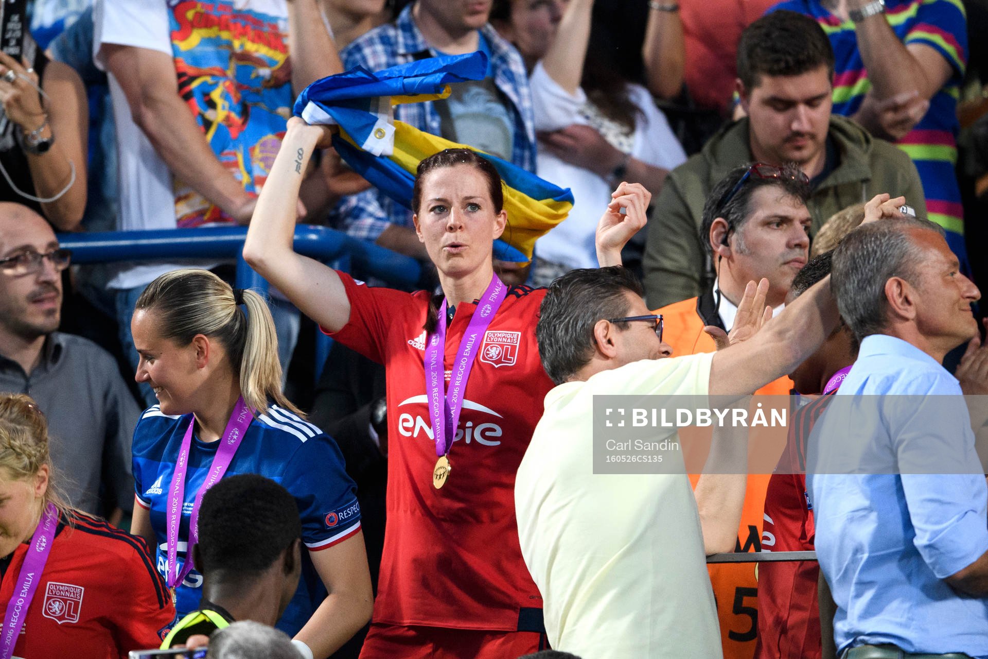Lyons Lotta Schelin jublar