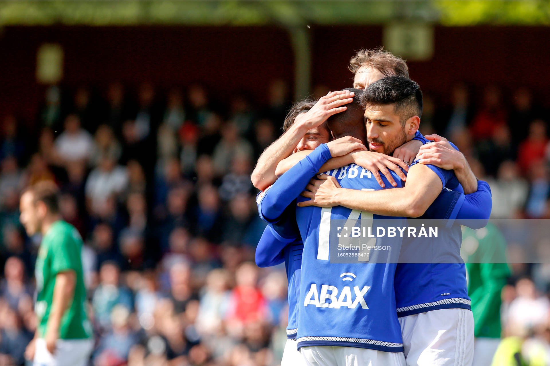 Sundsvalls Stefan Silva jublar efter 0-1 under fotbollsmatchen i Allsvenskan mellan Jönköping och GIF Sundsvall den 28 maj 2016 i Jönköping.