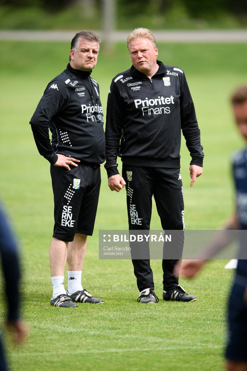 IFK Göteborgs assisterande tränare Magnus Edlund och