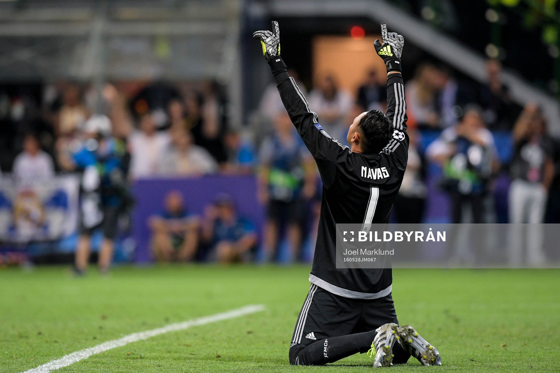 Real Madrids målvakt Keylor Navas jublar
