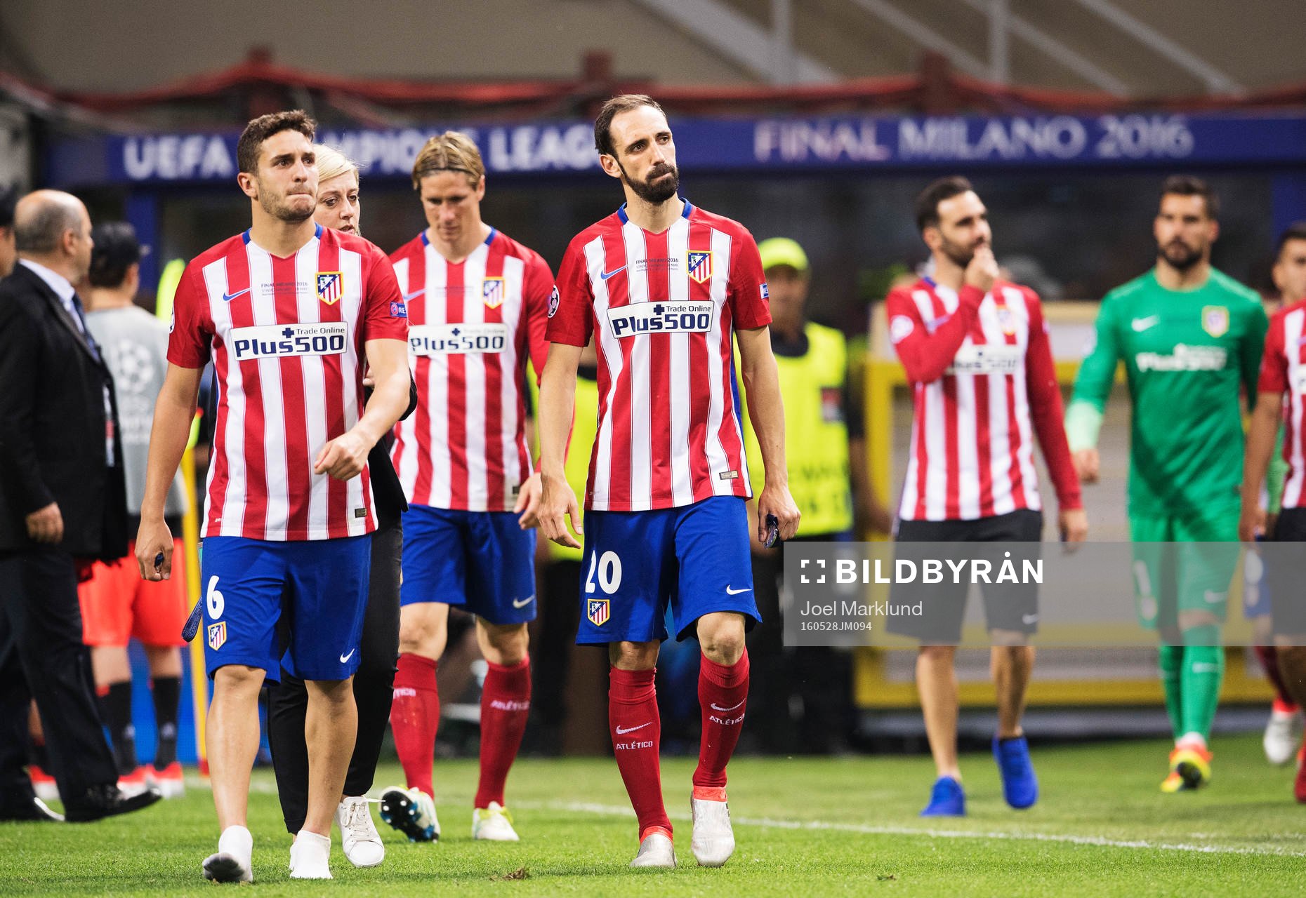 Atletico Madrids Koke och Juanfran deppar med sina