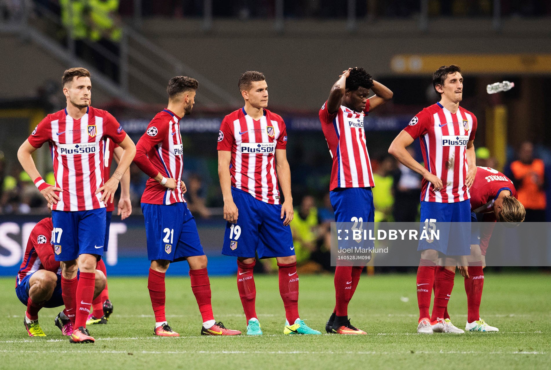 Atletico Madrids spelare deppar