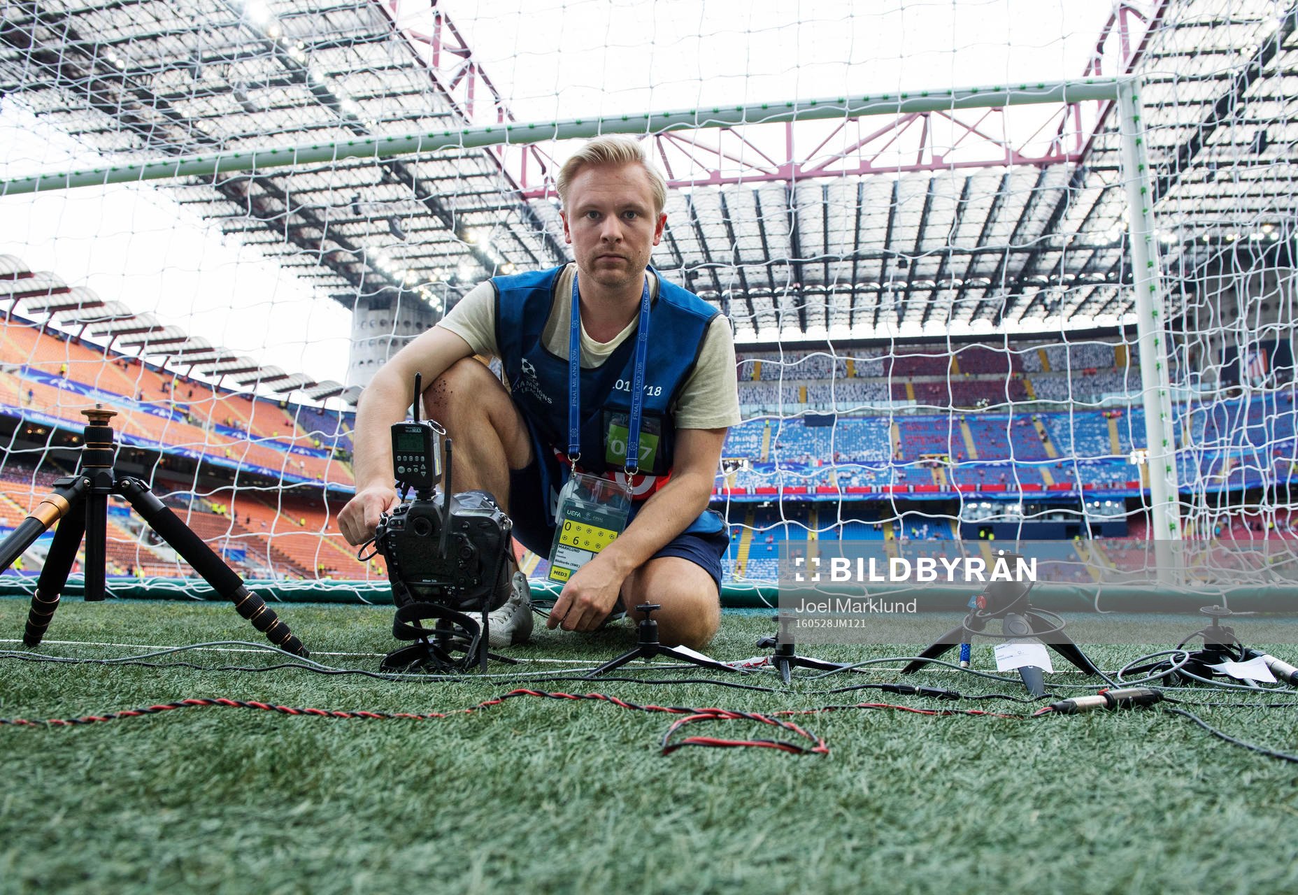 Bildbyråns fotograf Joel Marklund