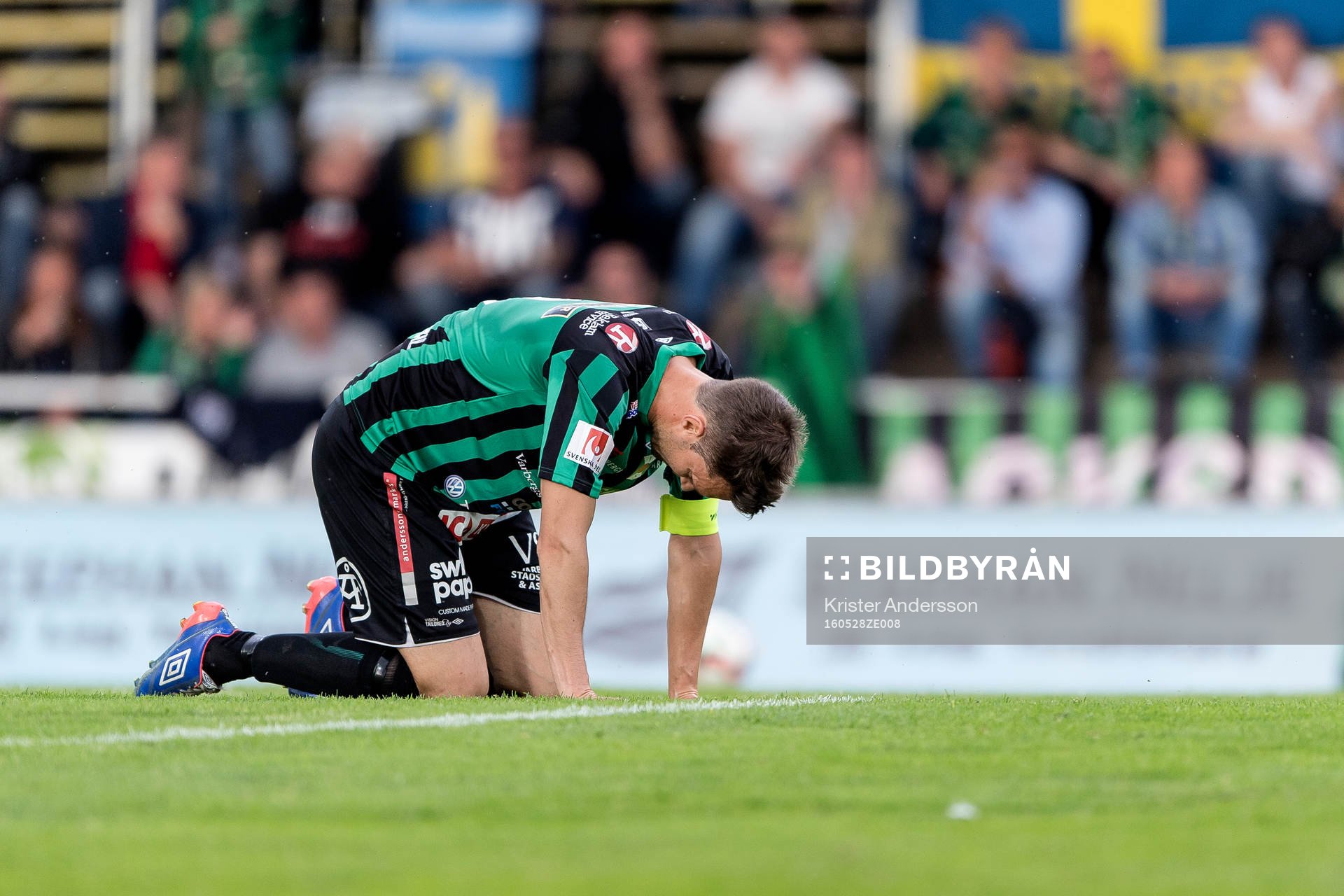 Varbergs Peter Nyström blir skadad och utbytt