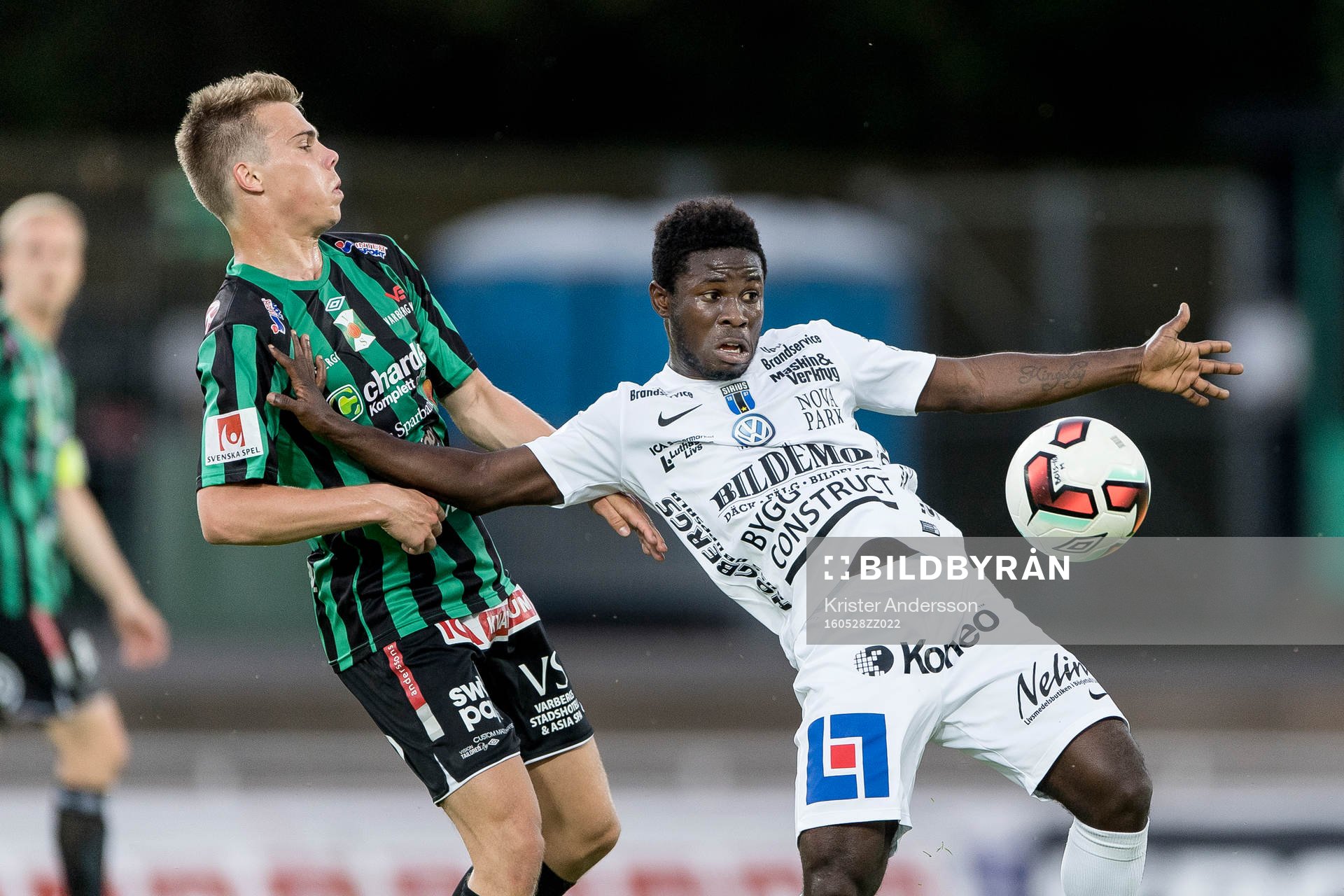 Varbergs Elias Andersson och Sirius Kingsley Kofi Sarfo