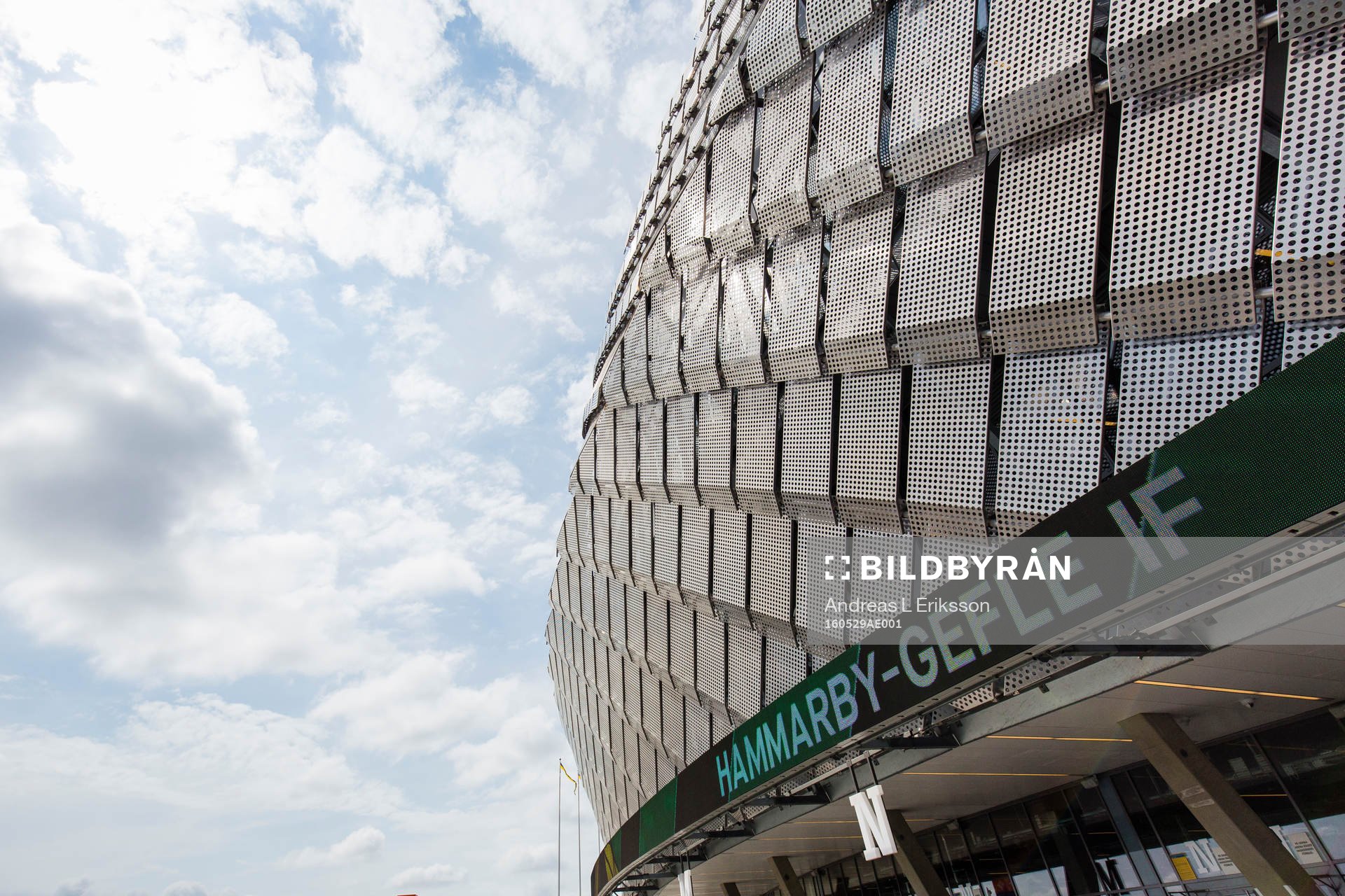 Exteriör av Tele2 Arena