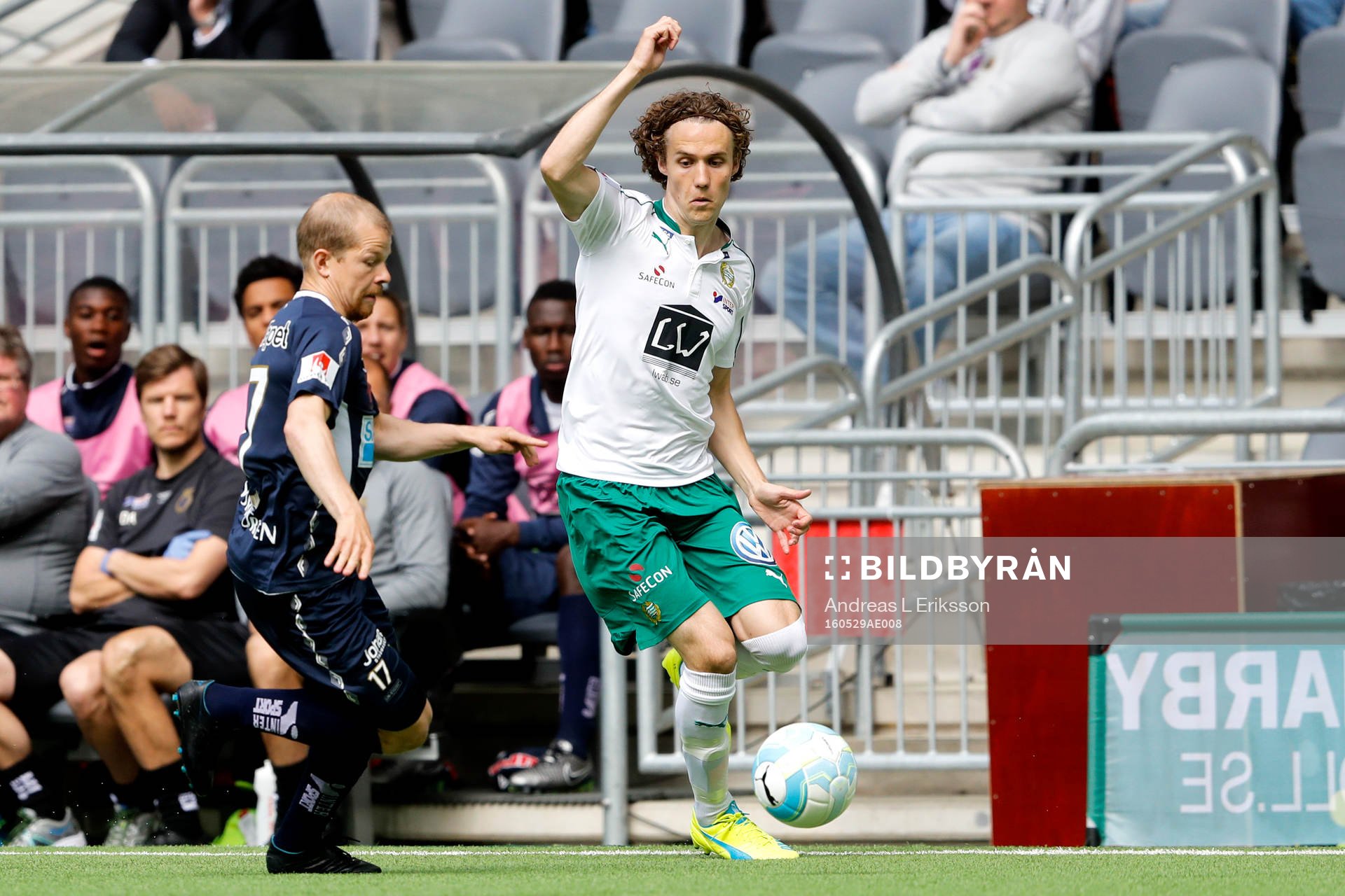 Gefles Jonas Lantto och Hammarbys Fredrik Torsteinbö