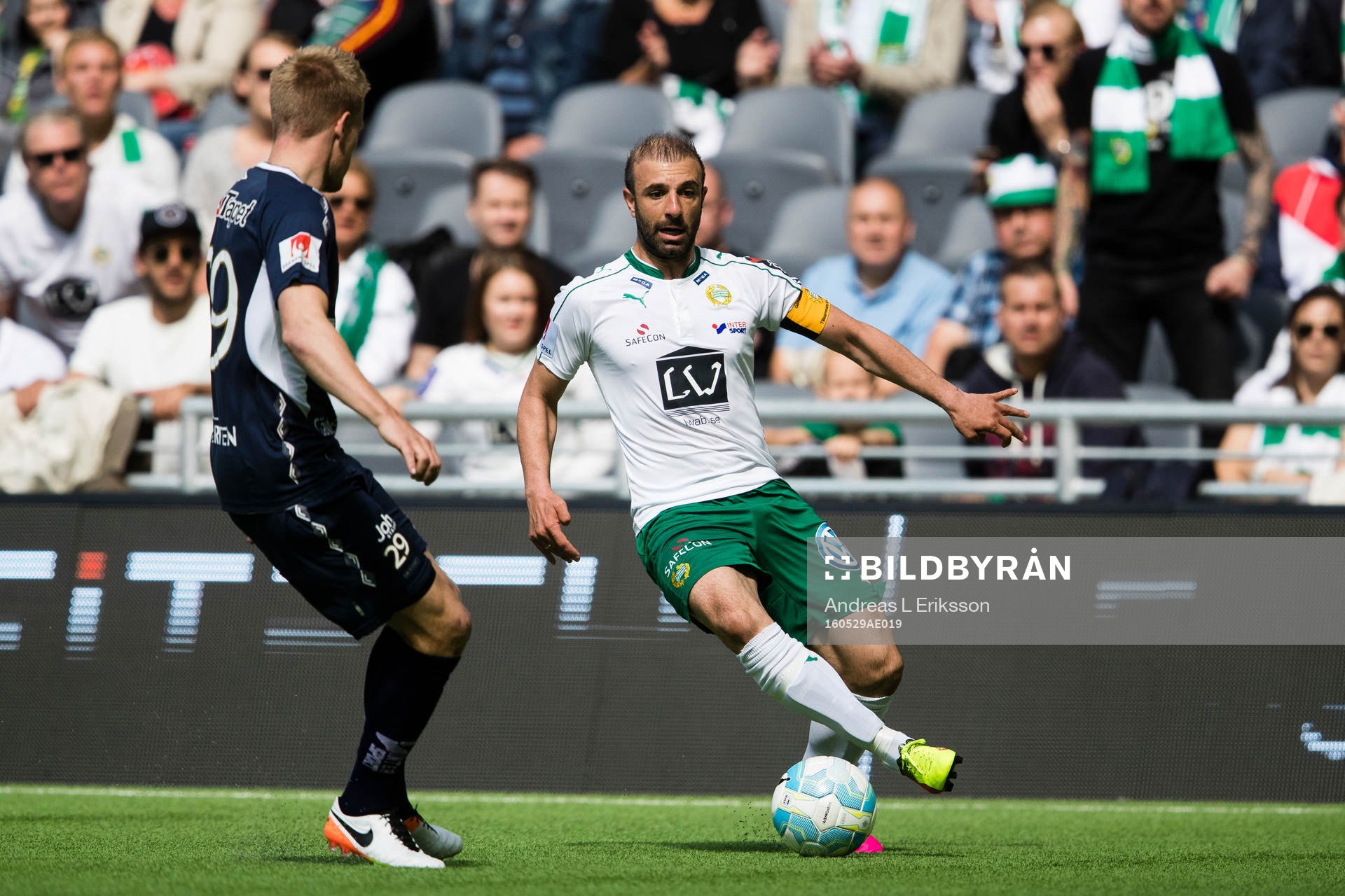 Gefles Martin Rauschenberg och Hammarbys Kennedy Bakircioglu