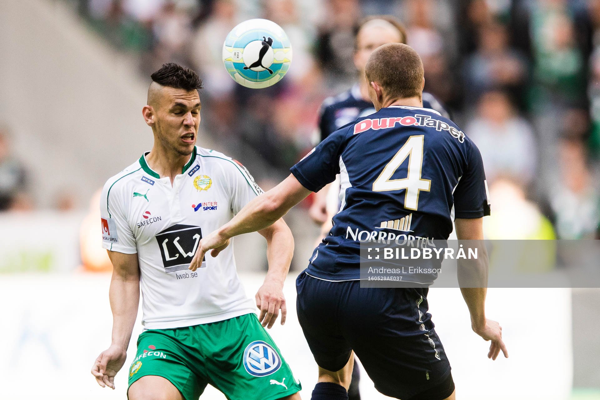 Hammarbys Alexssander Medeiros de Azeredo och Gefles Anton