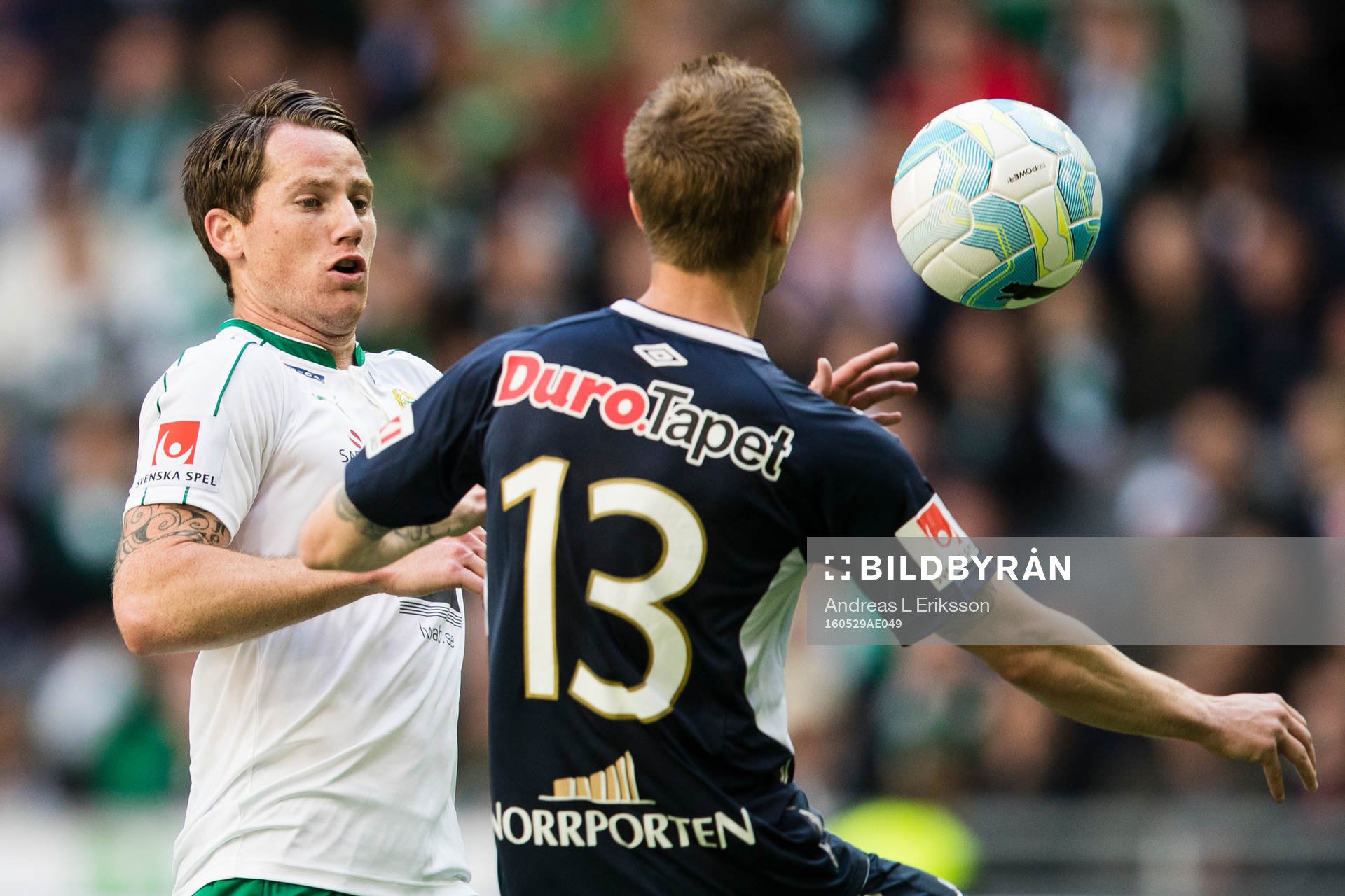 Hammarbys Johan Persson och Gefles Johan Bertilsson
