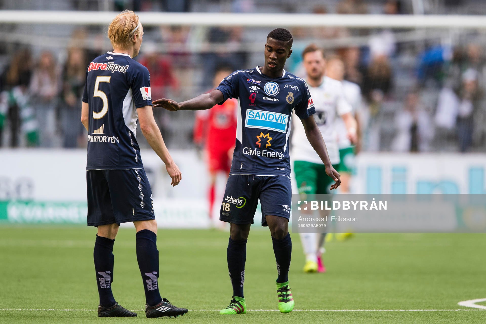 Gefles Jacob Ericsson och Gefles Tshutshu Tshakasua