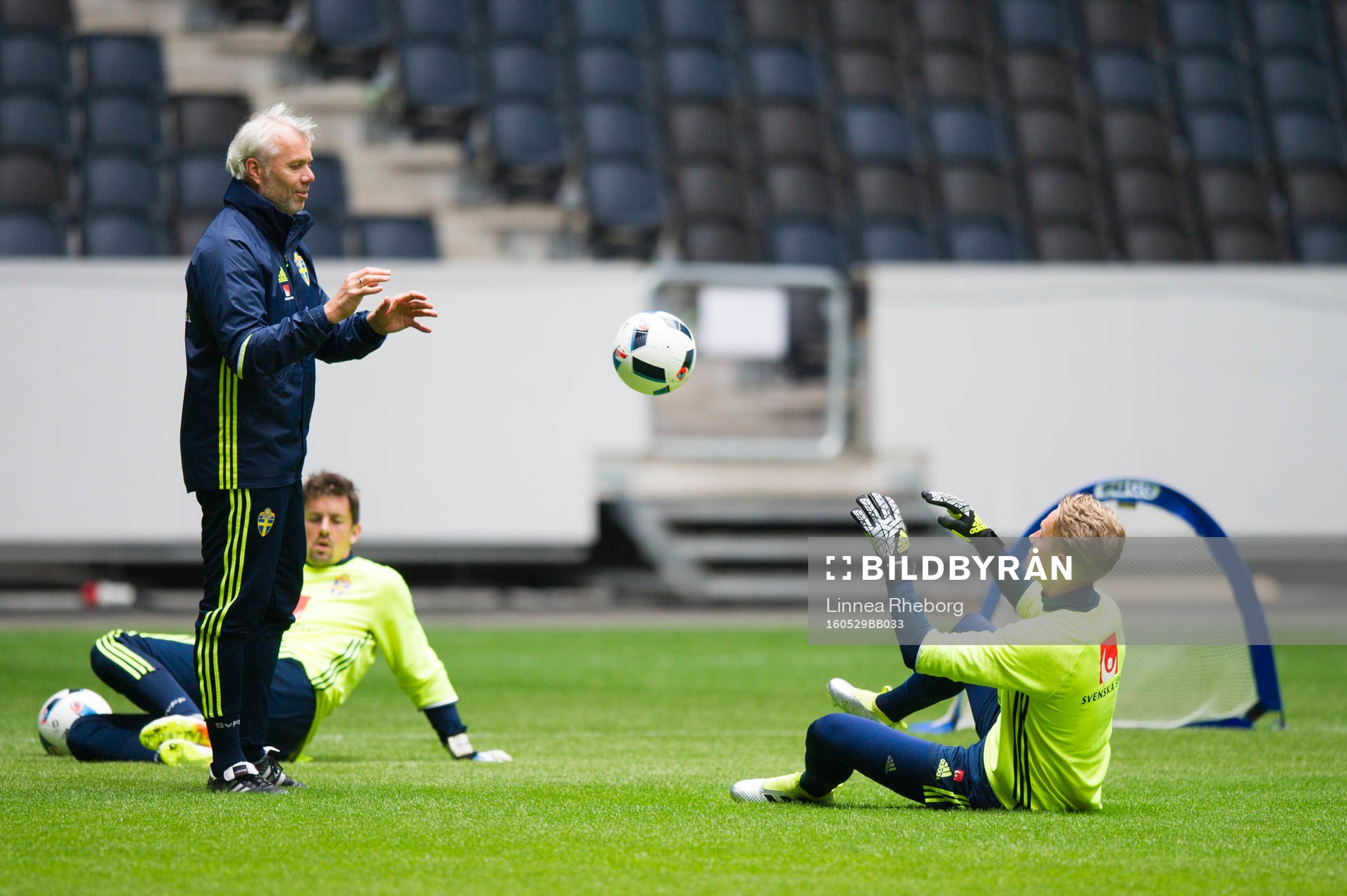 Patrik Carlgren och målvaktstränare Lars Eriksson