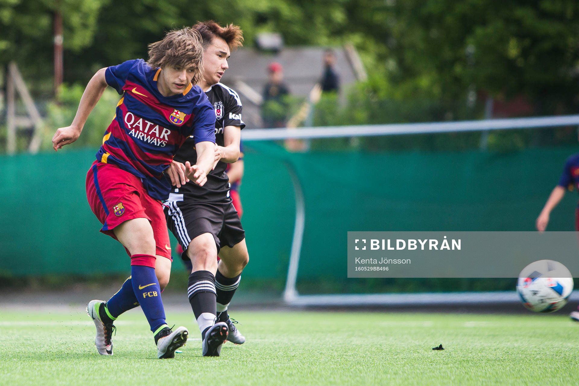 Barcelona Pablo Moreno med ett skott