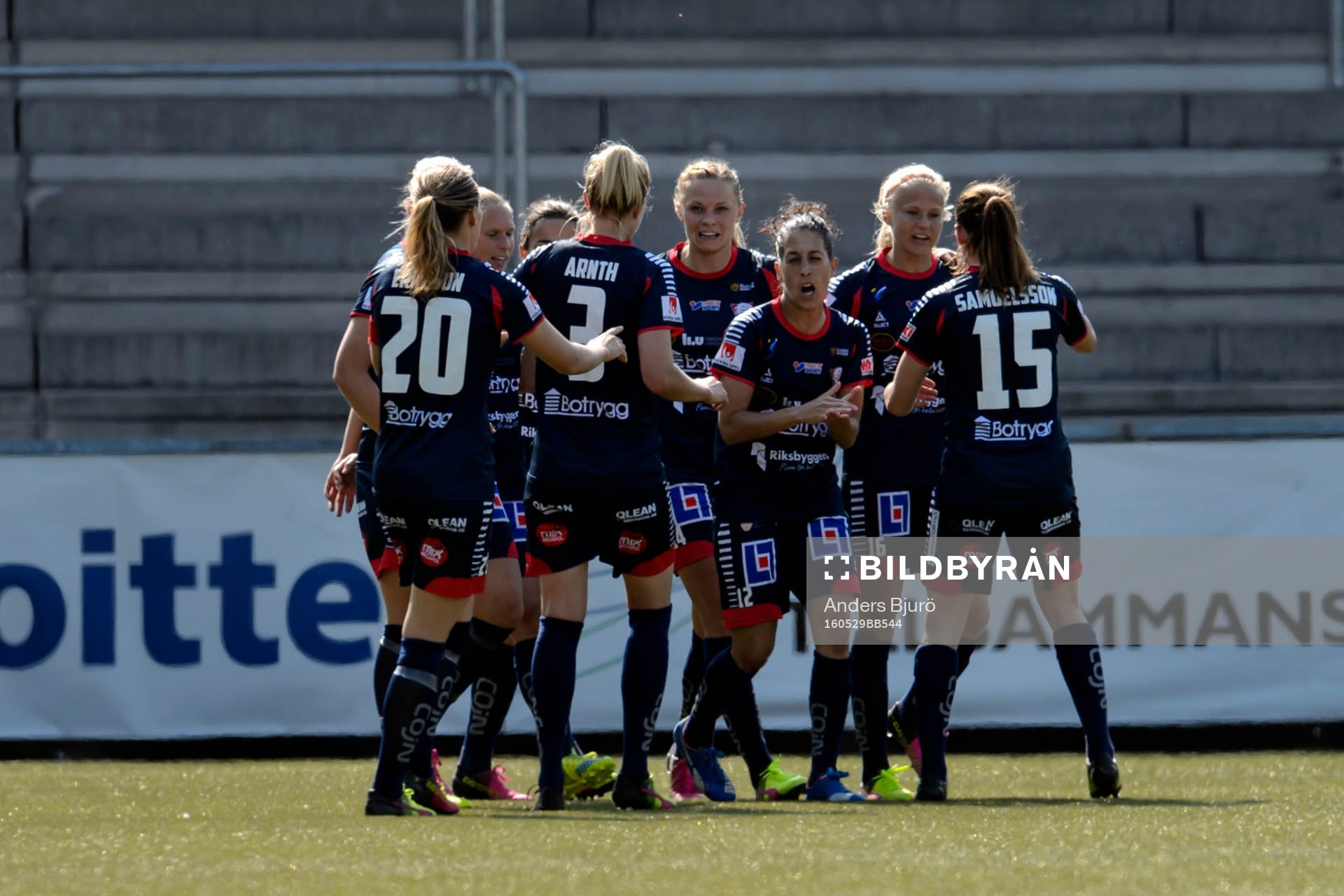 Linköpings spelare jublar