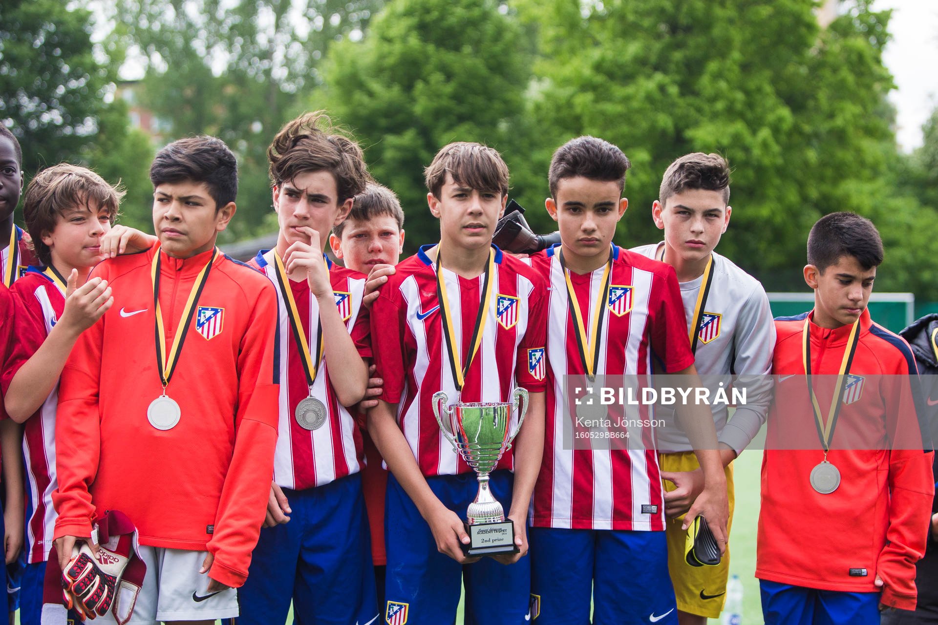 Atletico Madrids spelare ser nedstämd ut