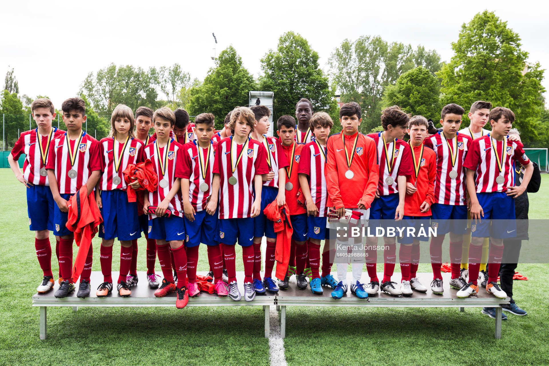 Atletico Madrids spelare ser nedstämd ut